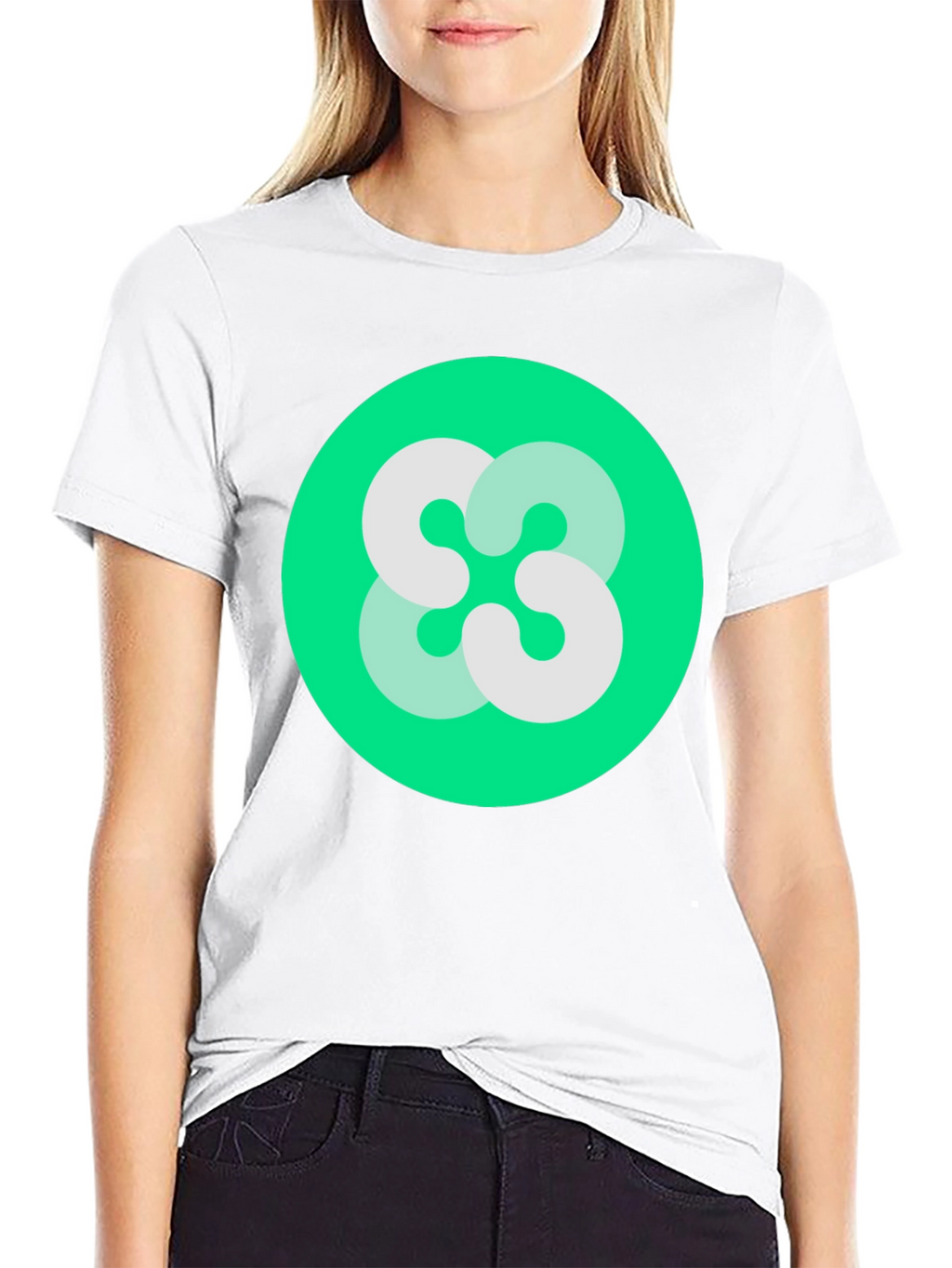 Abstract Logo Black T-Shirt
