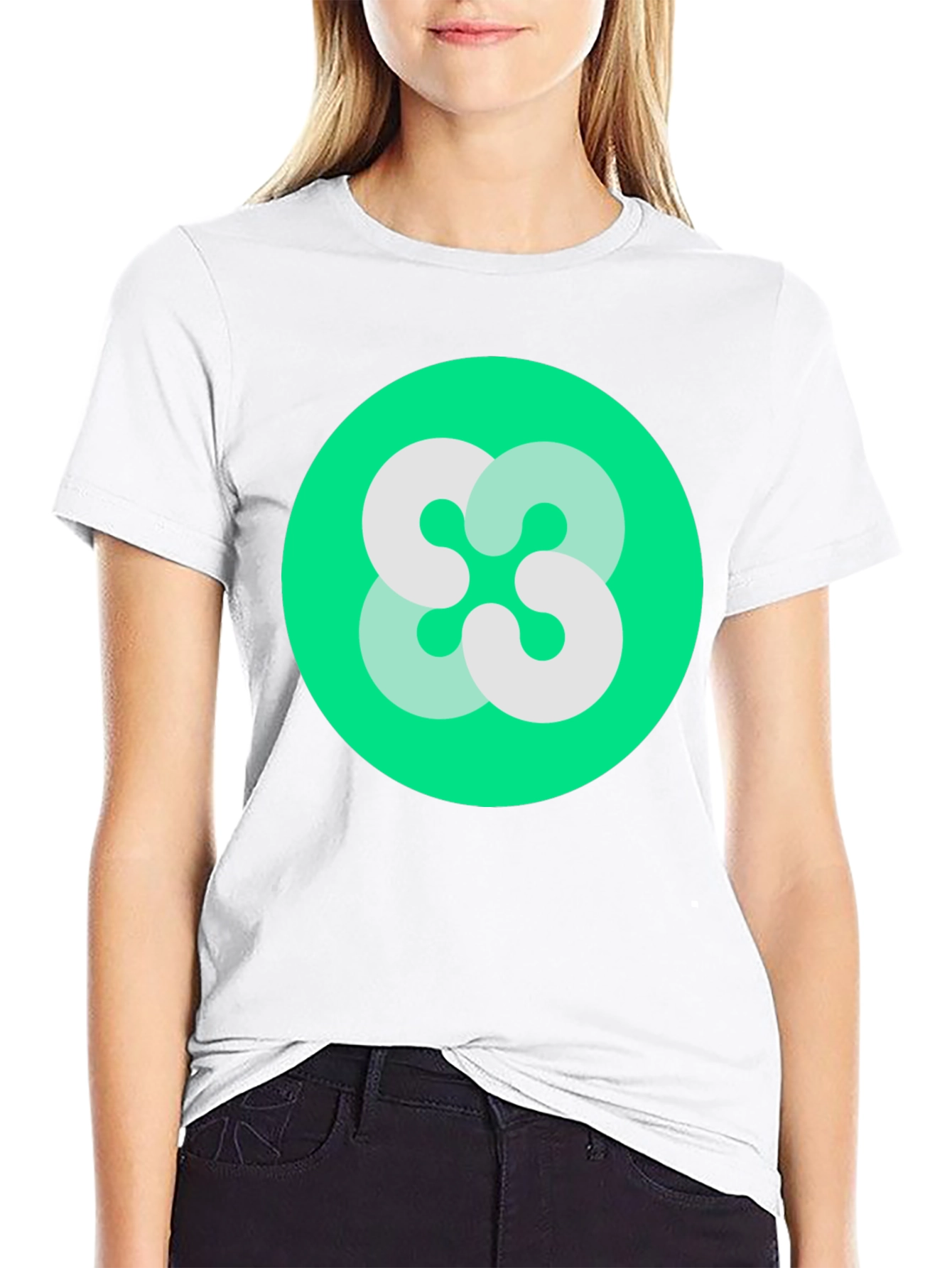 Abstract Logo Black T-Shirt