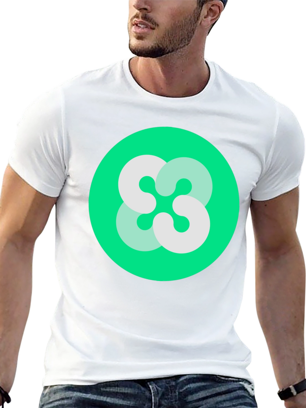 Abstract Logo Black T-Shirt