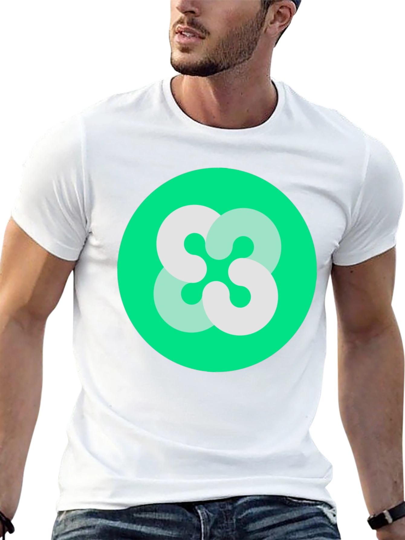 Abstract Logo Black T-Shirt