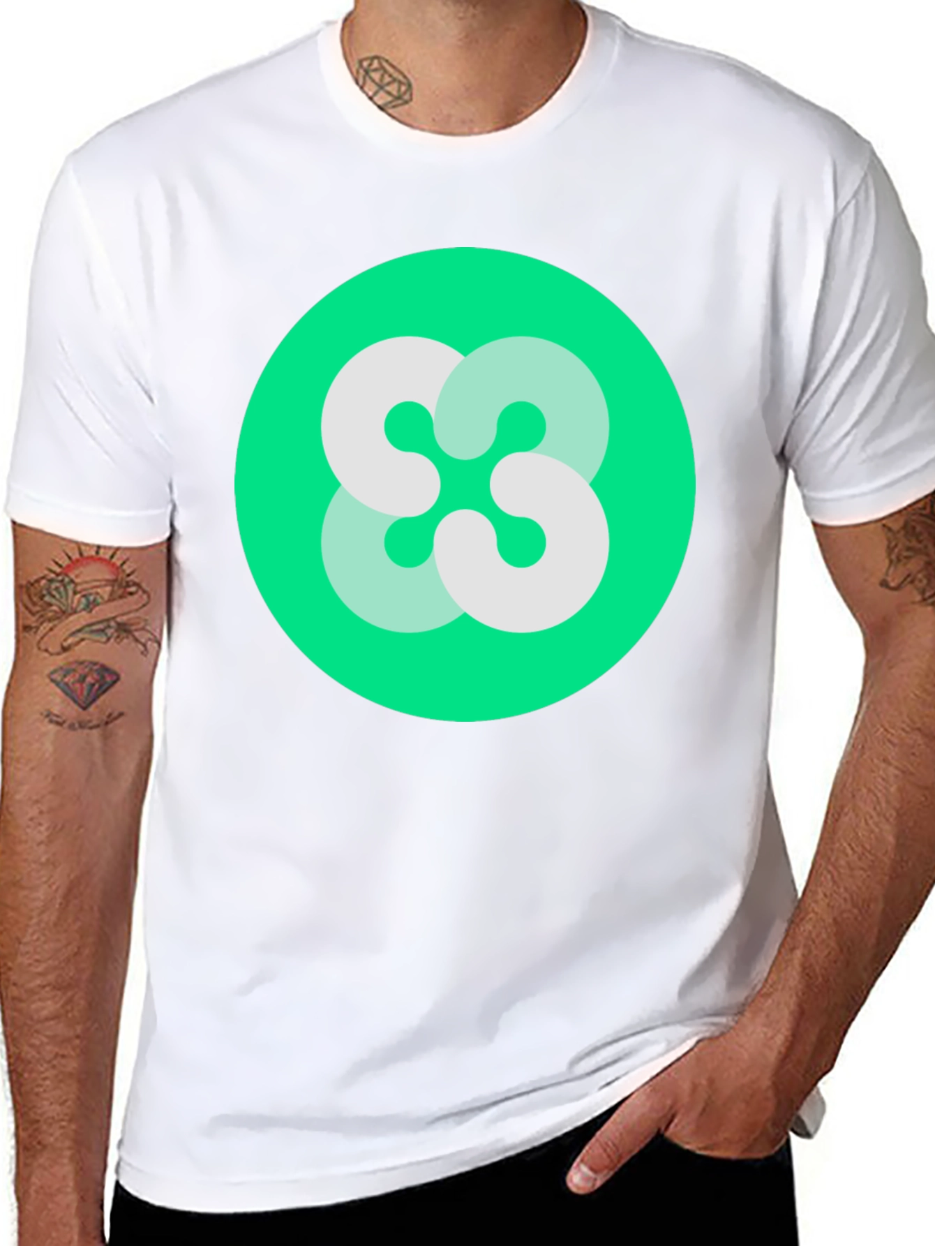 Abstract Logo Black T-Shirt