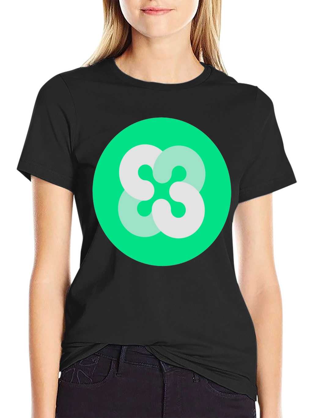 Abstract Logo Black T-Shirt