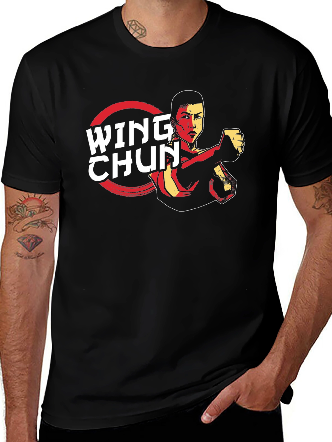 Wing Chun Martial Arts T-Shirt - Black
