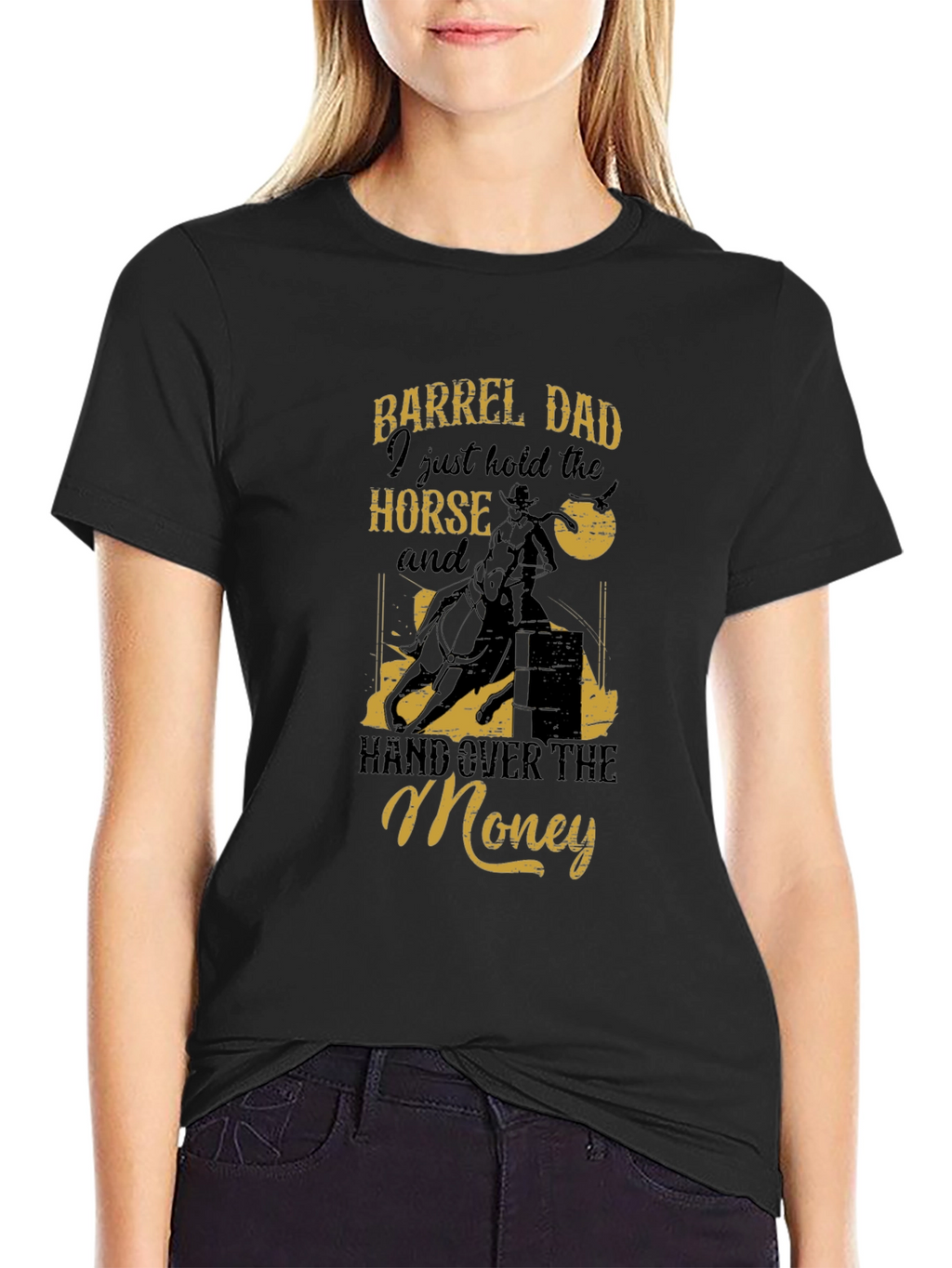 Barrel Dad Horse T-Shirt - Funny Rodeo Tee
