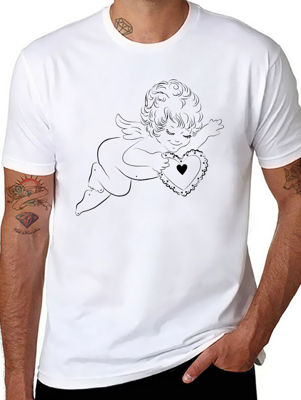 Cherub Heart Tee - Classic Style