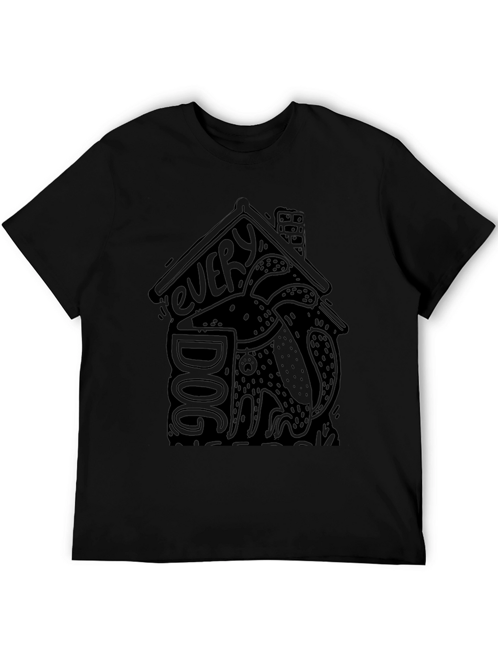 Every Dog T-Shirt Black Dog Lover Graphic Tee