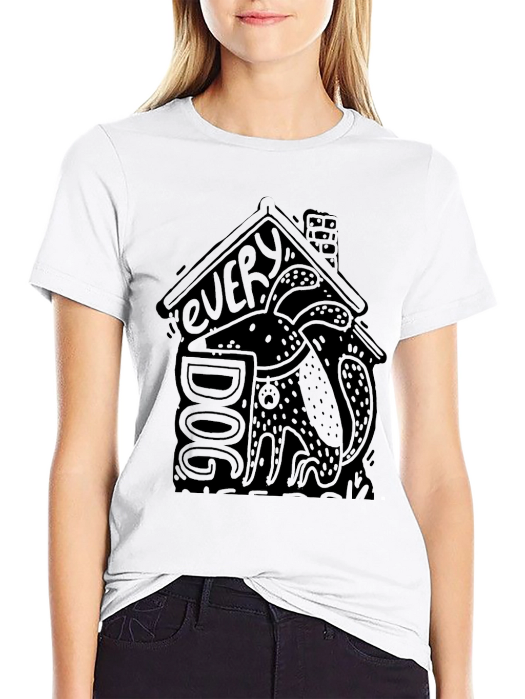 Every Dog T-Shirt Black Dog Lover Graphic Tee