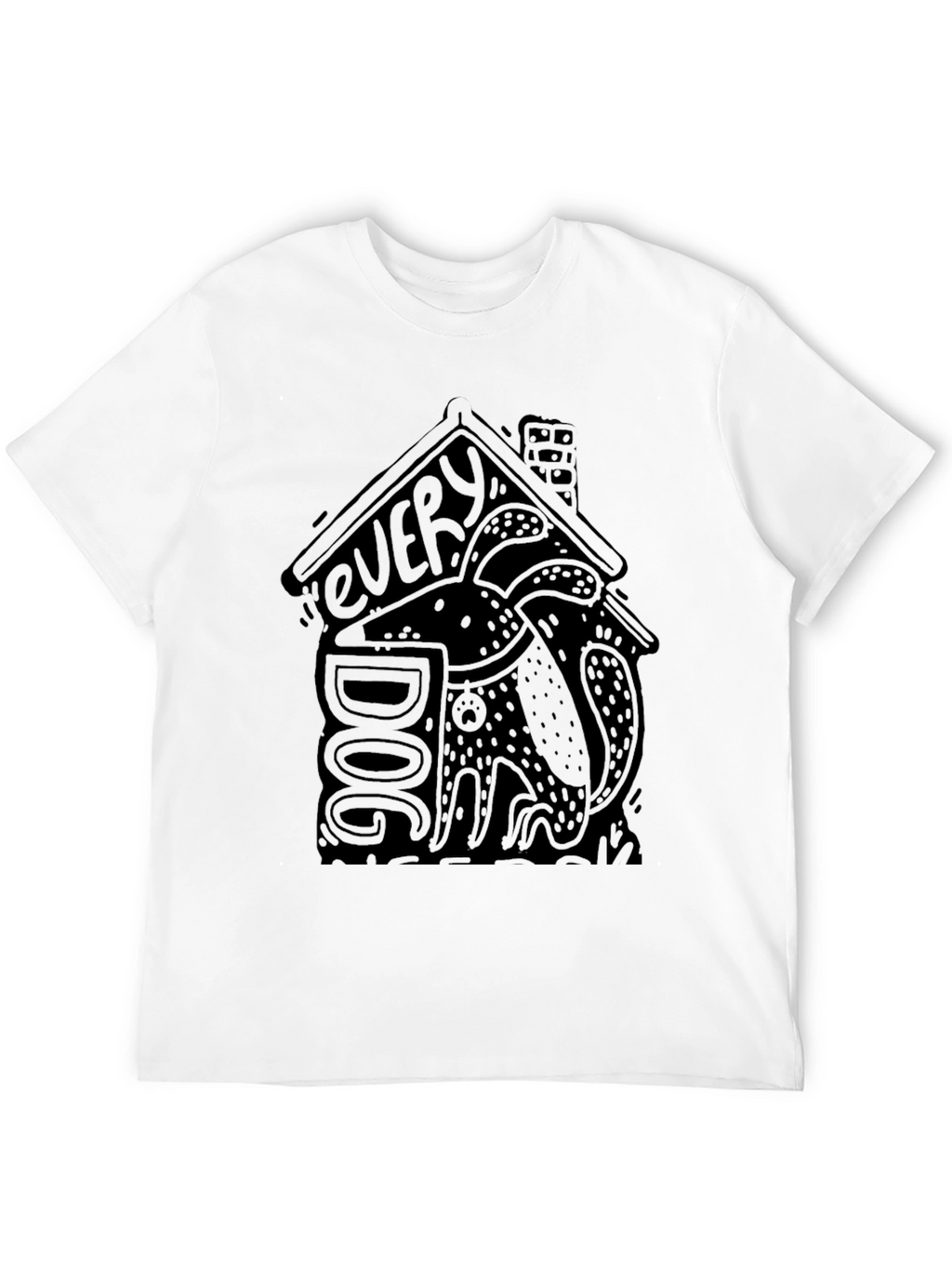 Every Dog T-Shirt Black Dog Lover Graphic Tee