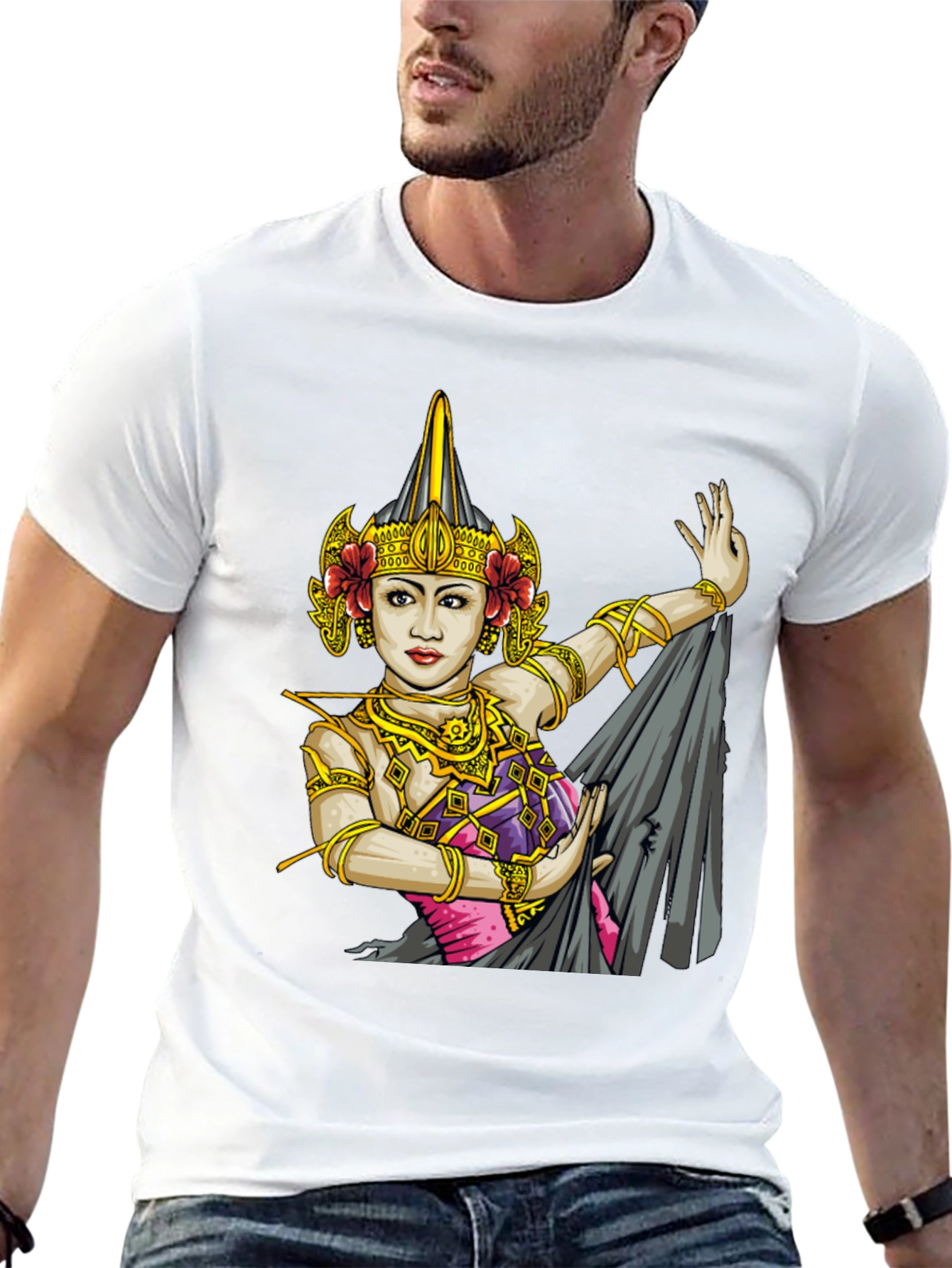 Balinese Dancer Graphic T-Shirt