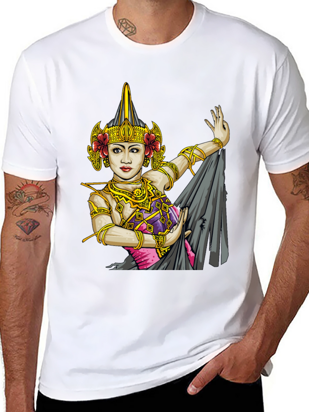 Balinese Dancer Graphic T-Shirt