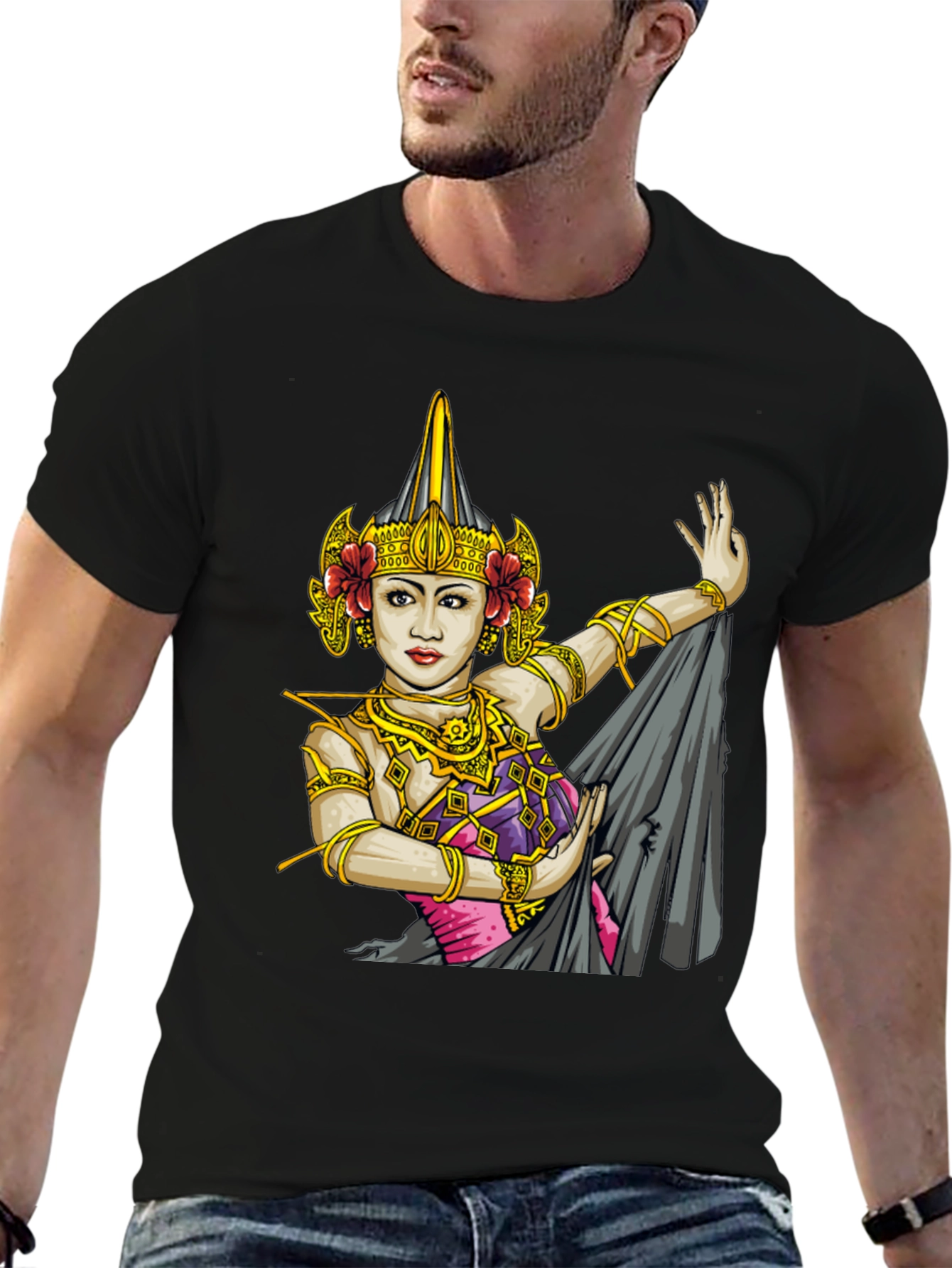 Balinese Dancer Graphic T-Shirt