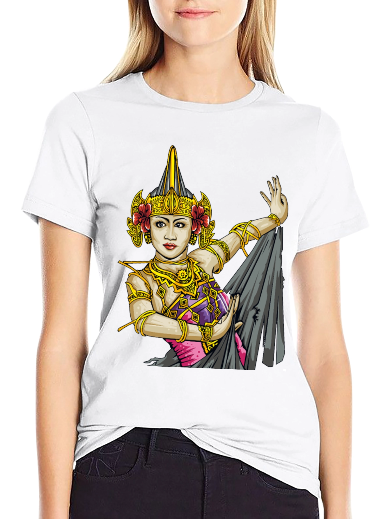 Balinese Dancer Graphic T-Shirt