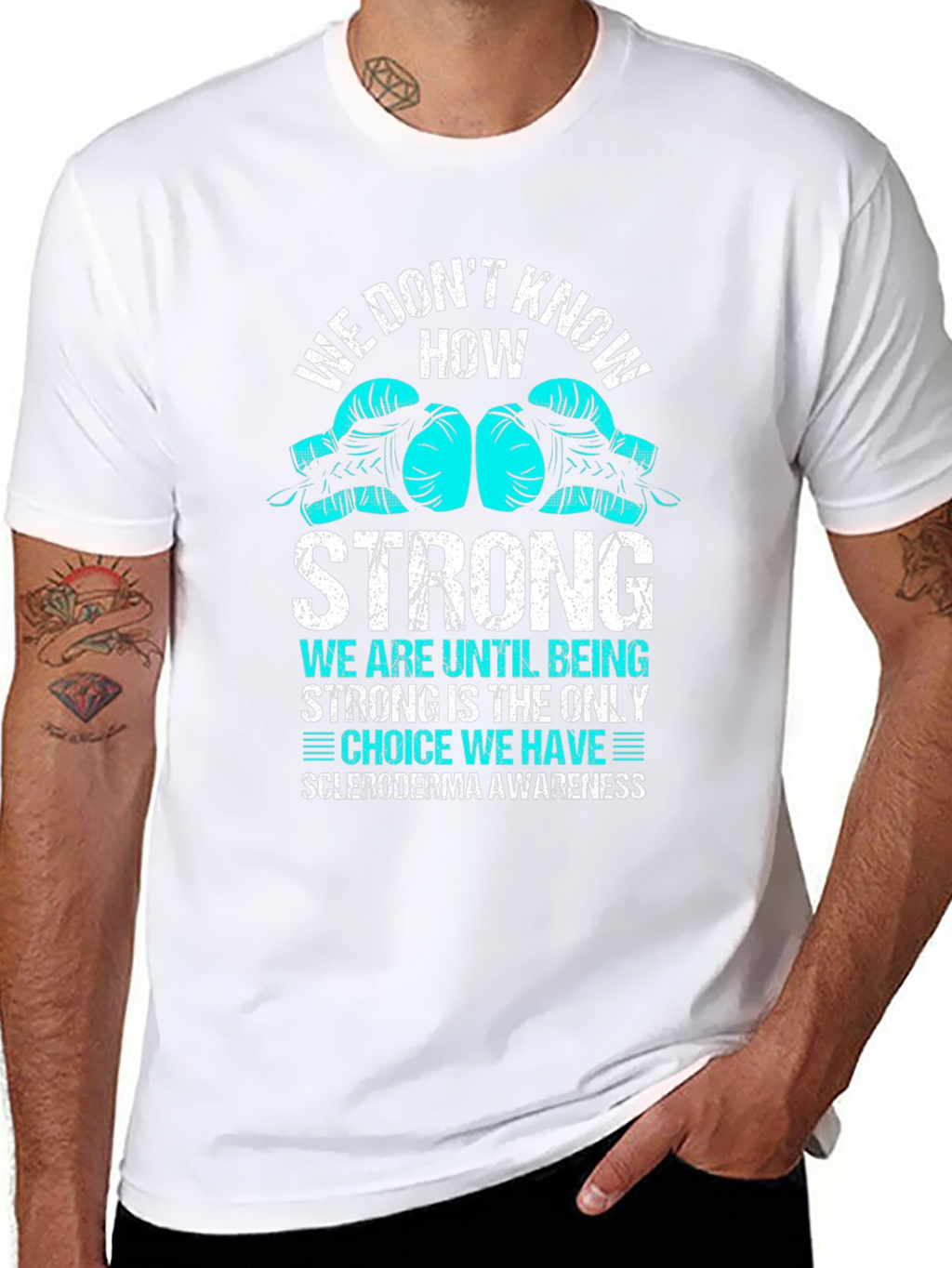 Scleroderma Awareness Boxing Glove T-Shirt