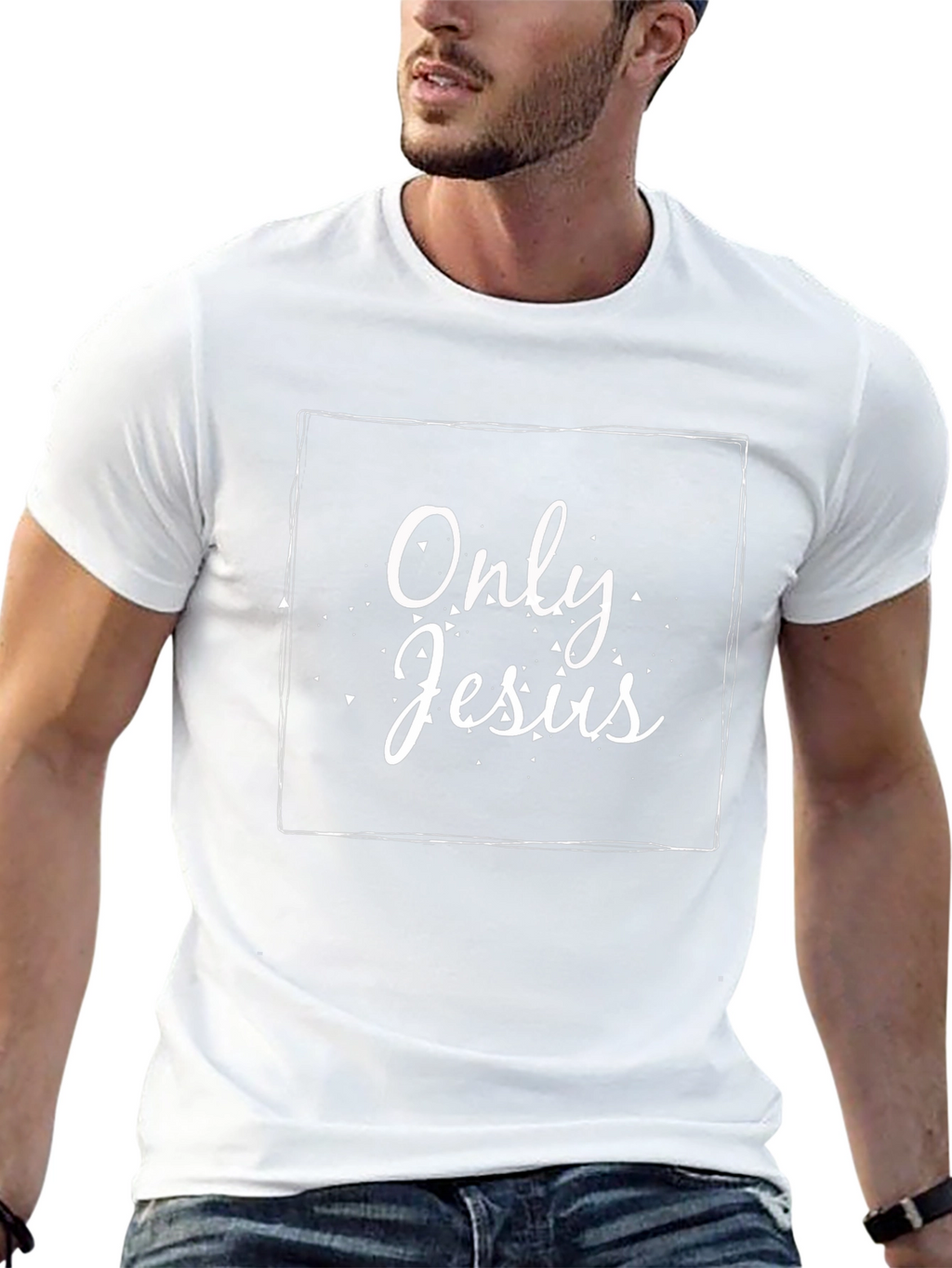 Only Jesus T-Shirt - Black Graphic Tee