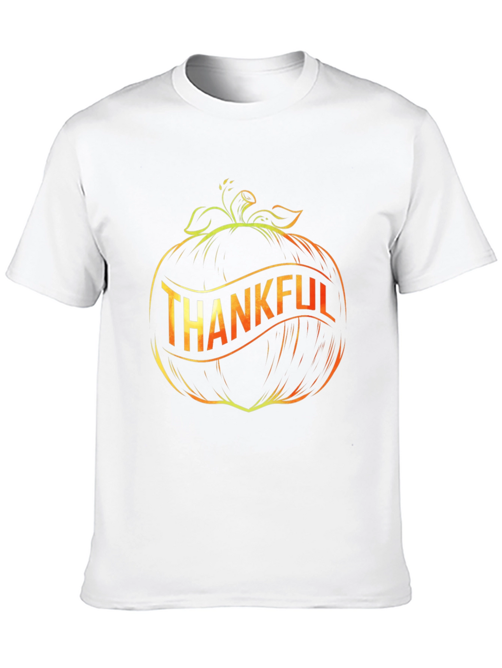 Thankful Pumpkin Graphic Black T-Shirt