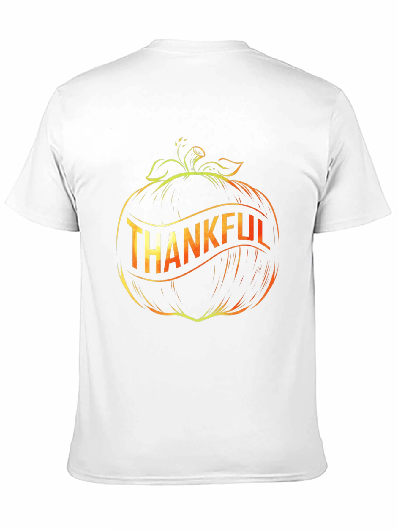 Thankful Pumpkin Graphic Black T-Shirt