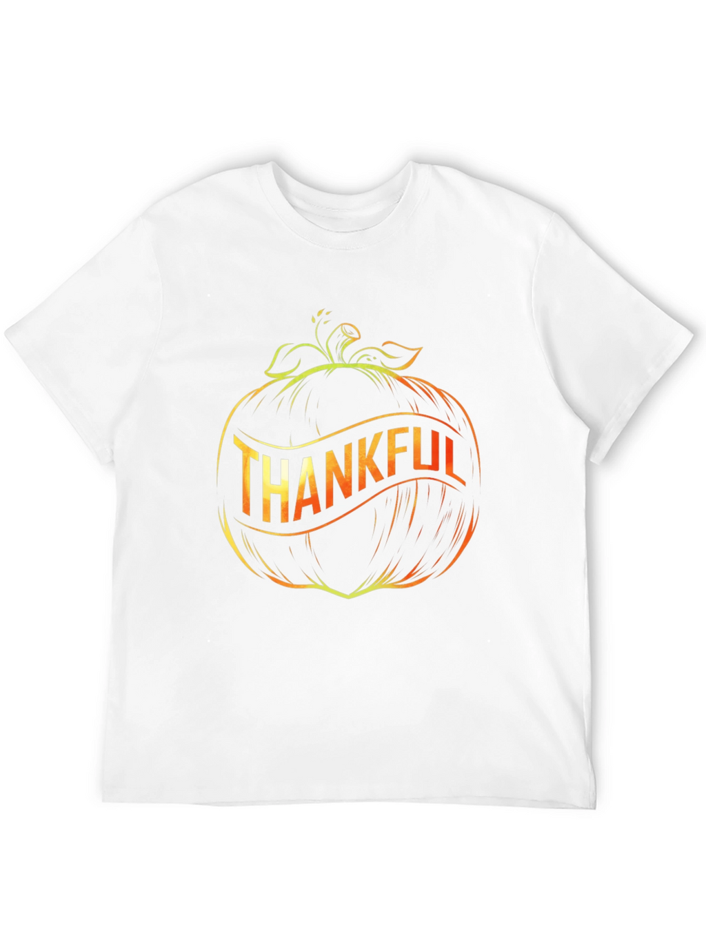 Thankful Pumpkin Graphic Black T-Shirt
