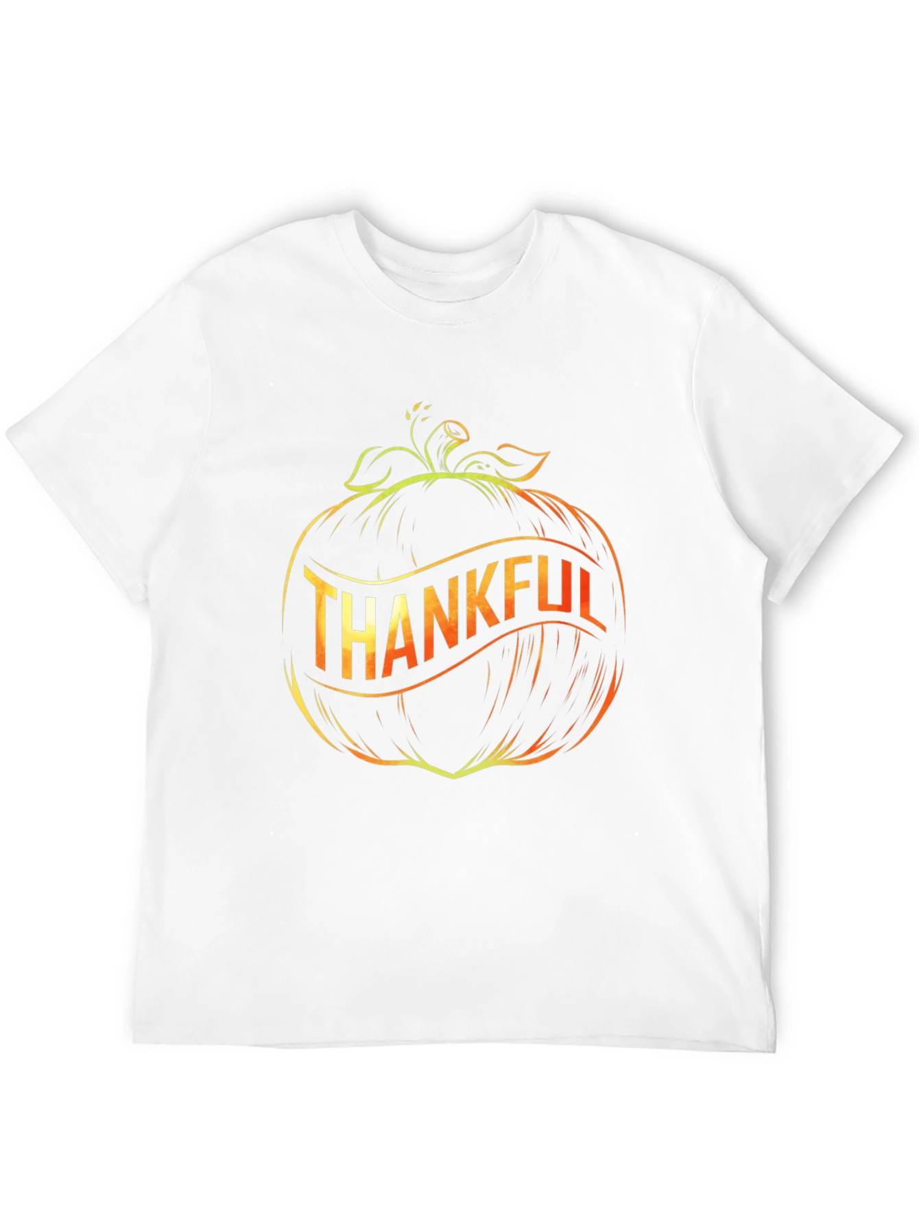 Thankful Pumpkin Graphic Black T-Shirt