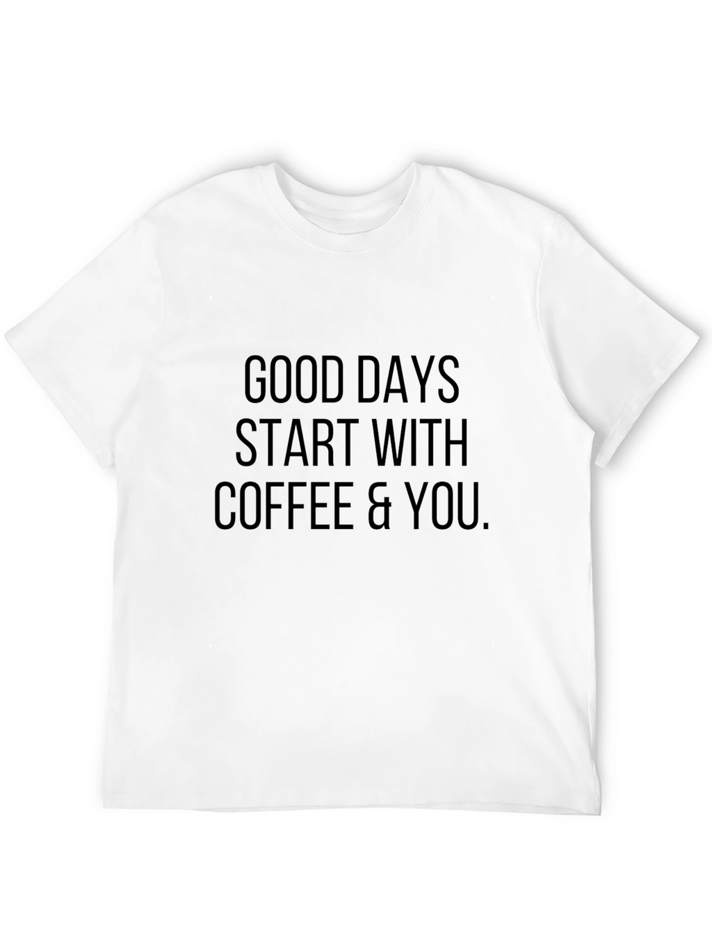 Coffee & You Black Graphic Tee