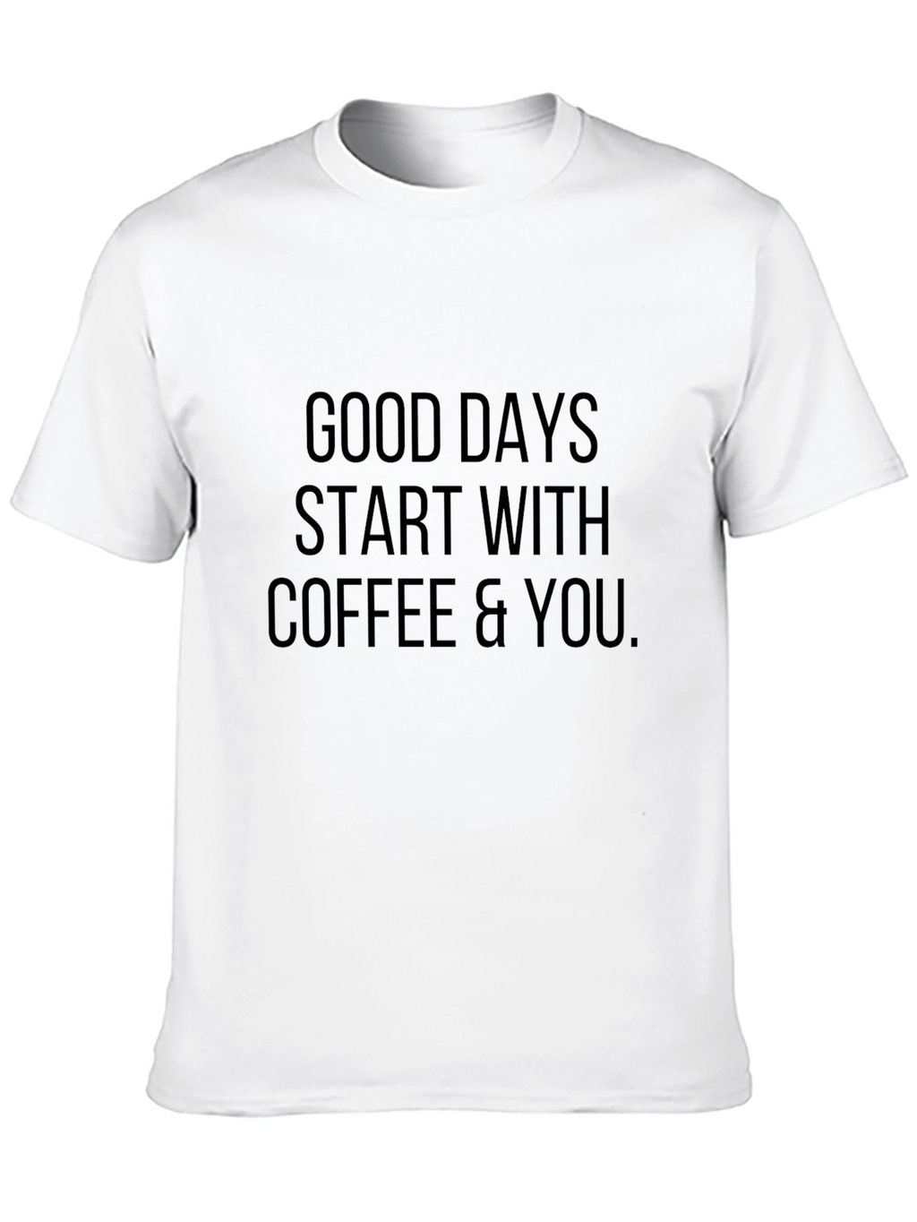 Coffee & You Black Graphic Tee