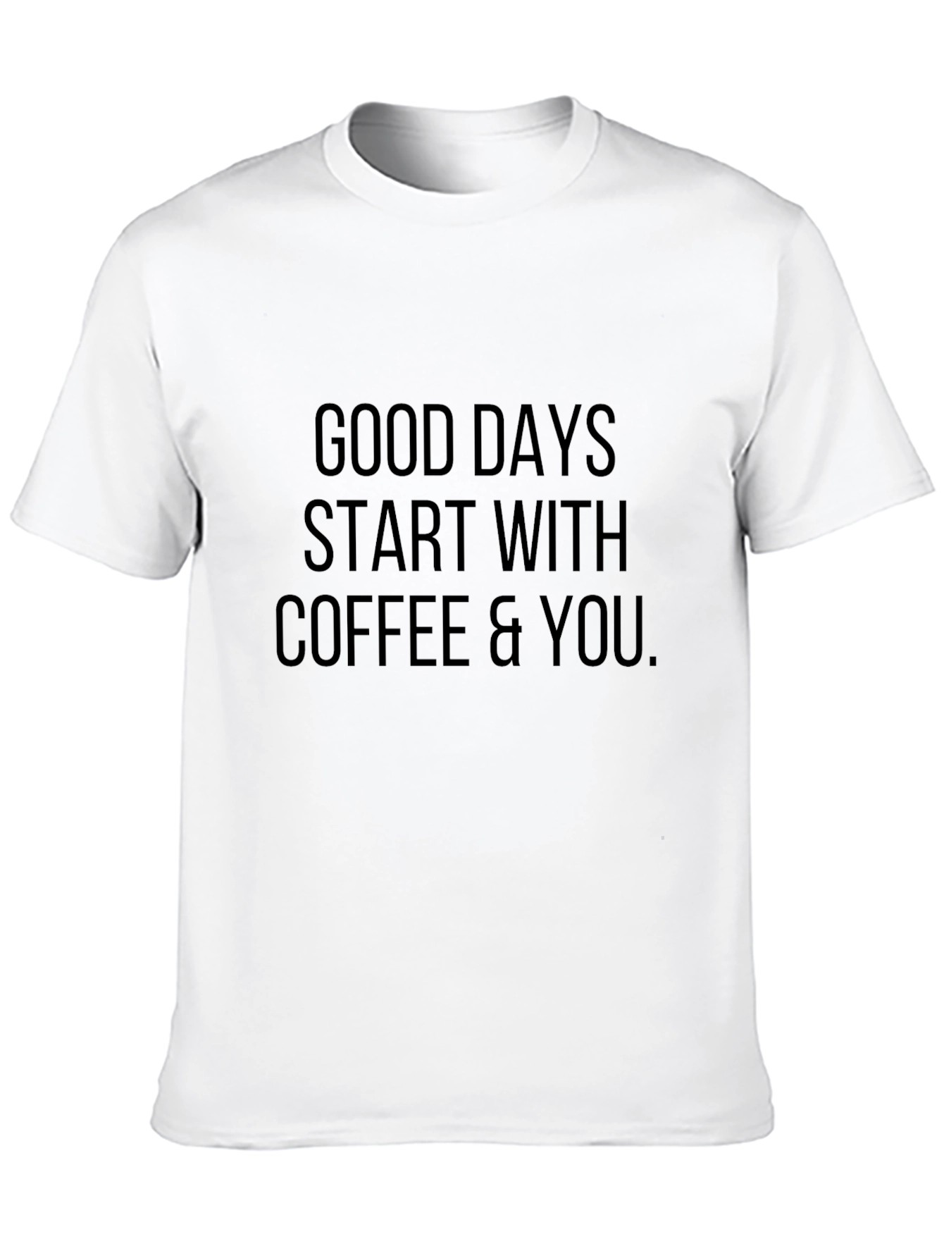 Coffee & You Black Graphic Tee