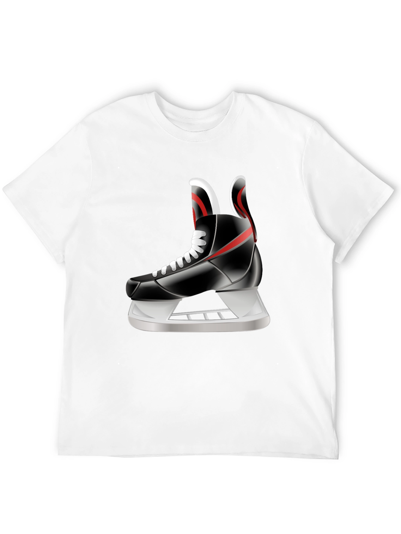 Hockey Skate Graphic Tee - Sporty Style