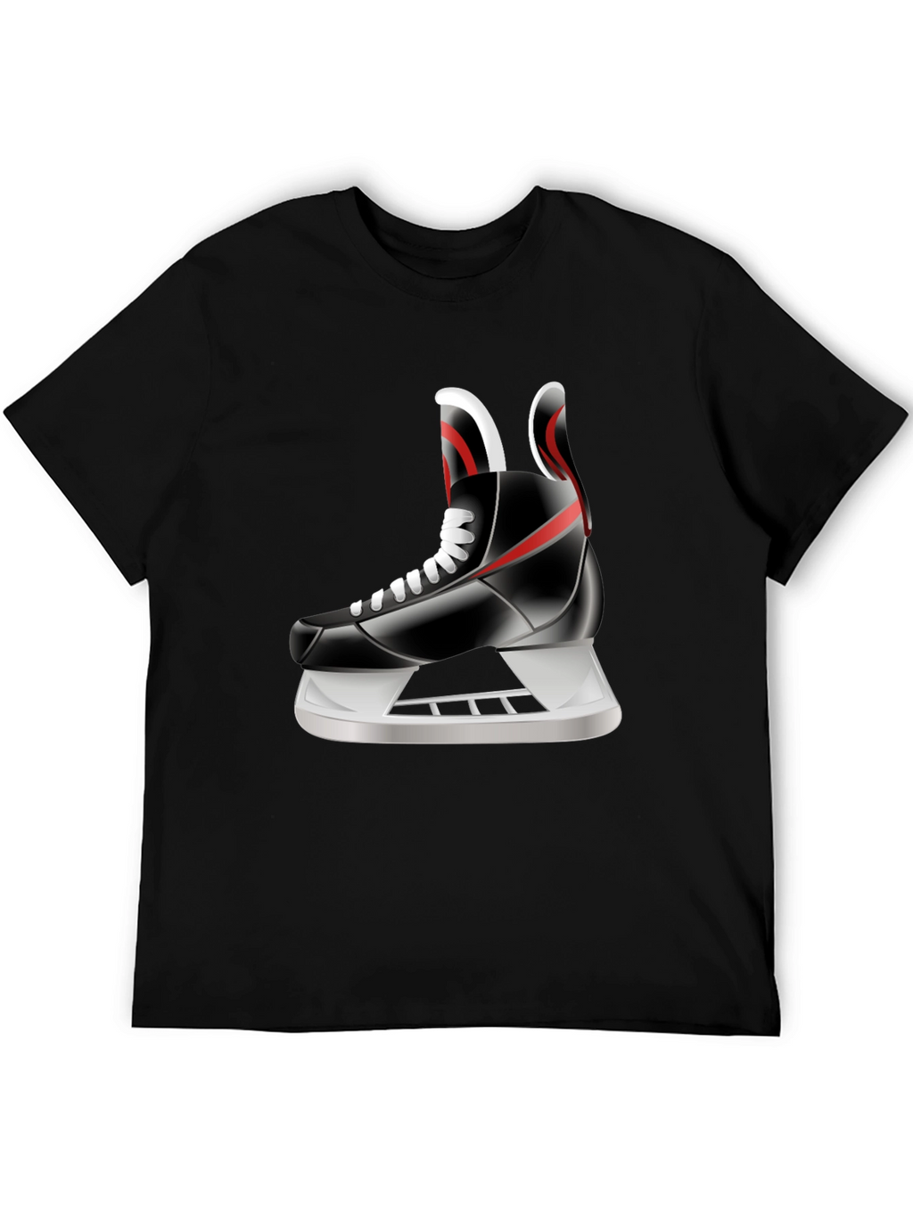 Hockey Skate Graphic Tee - Sporty Style