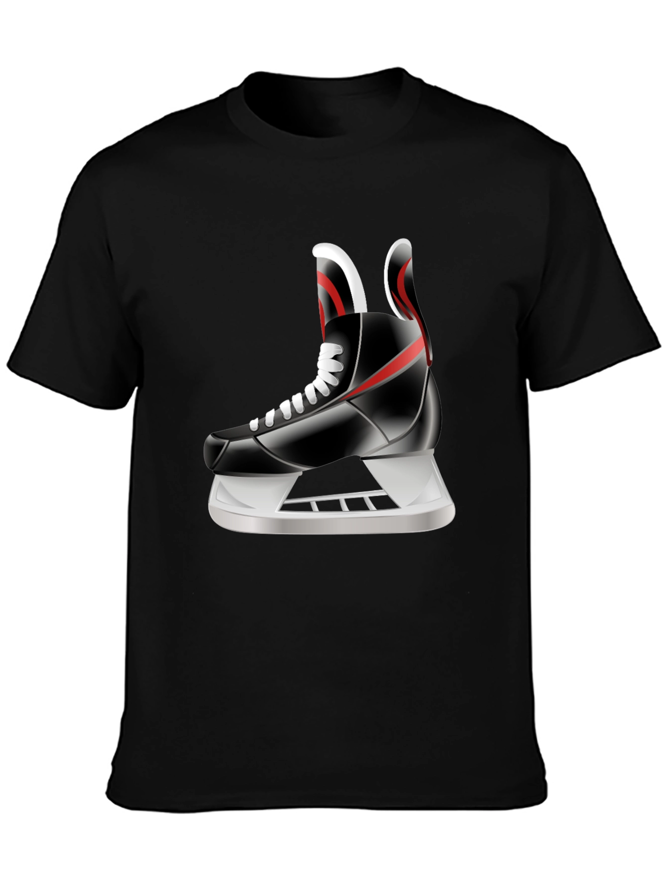 Hockey Skate Graphic Tee - Sporty Style