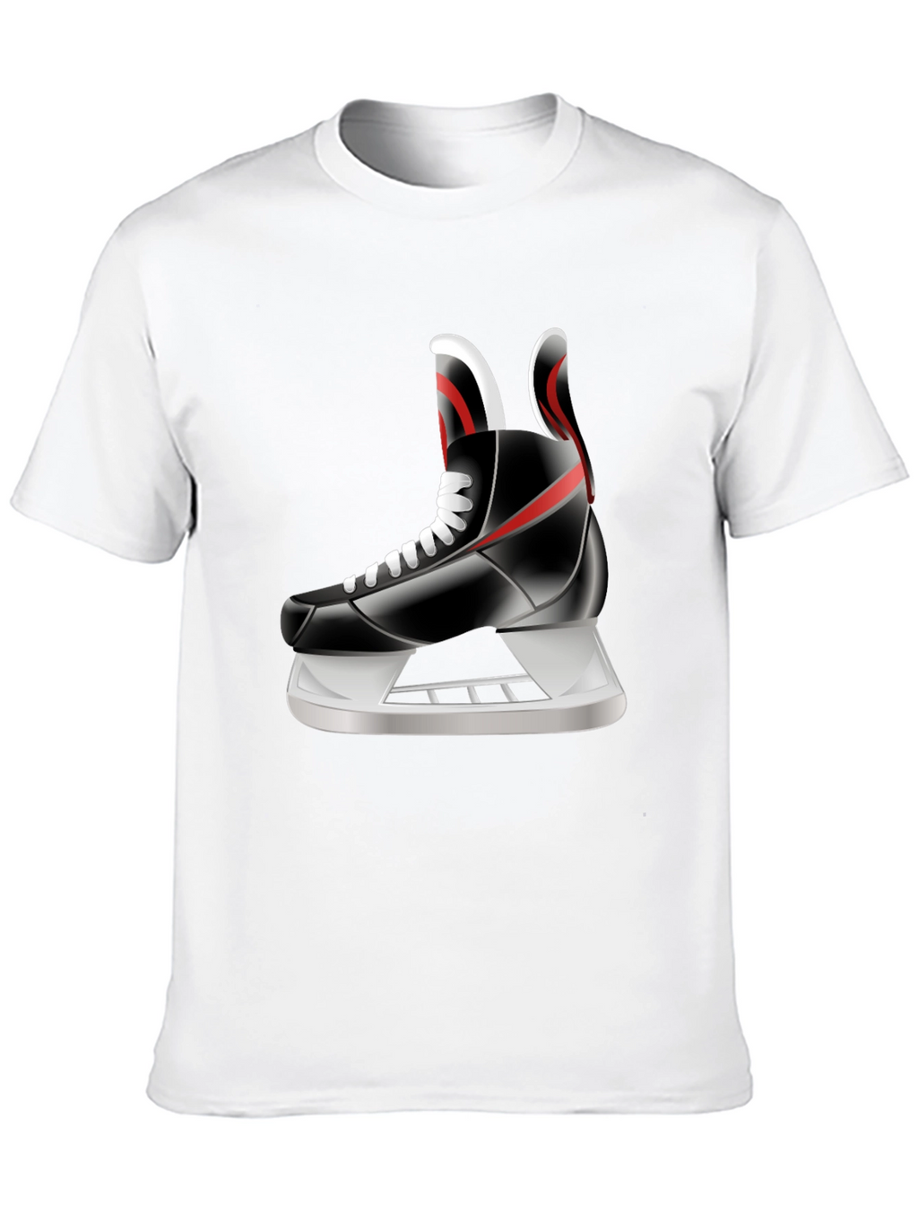 Hockey Skate Graphic Tee - Sporty Style