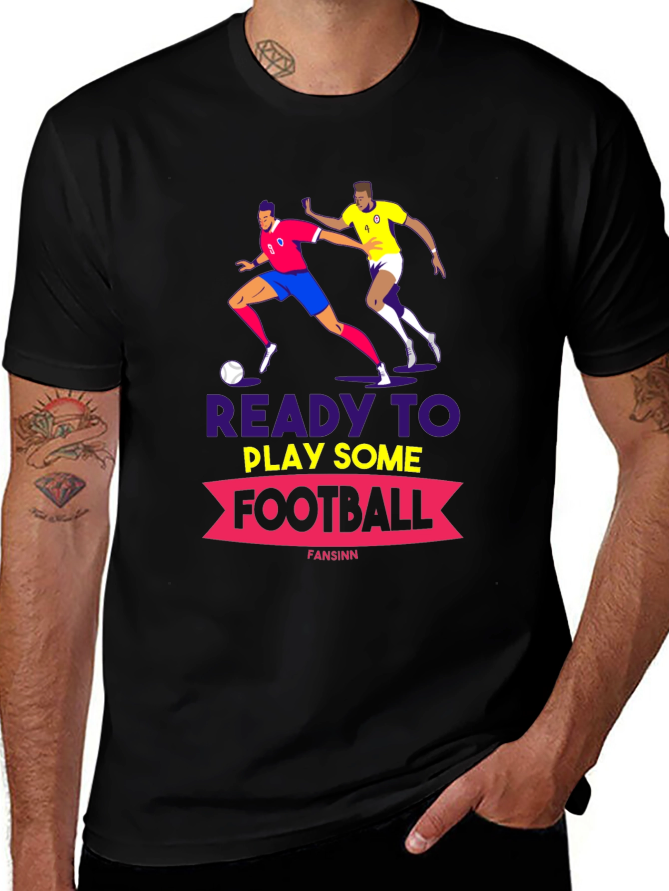 Ready to Play Football Graphic Tee