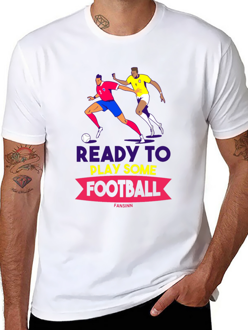 Ready to Play Football Graphic Tee