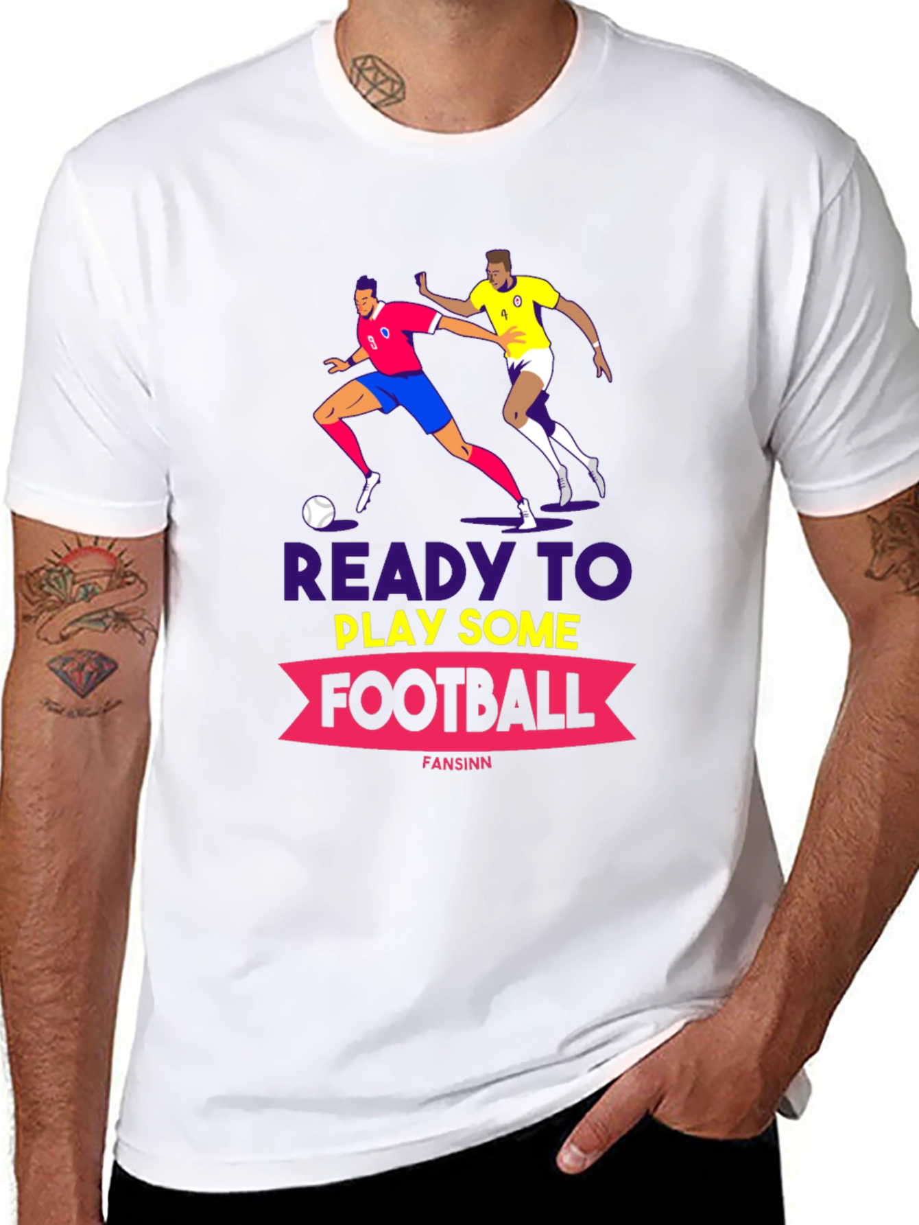 Ready to Play Football Graphic Tee