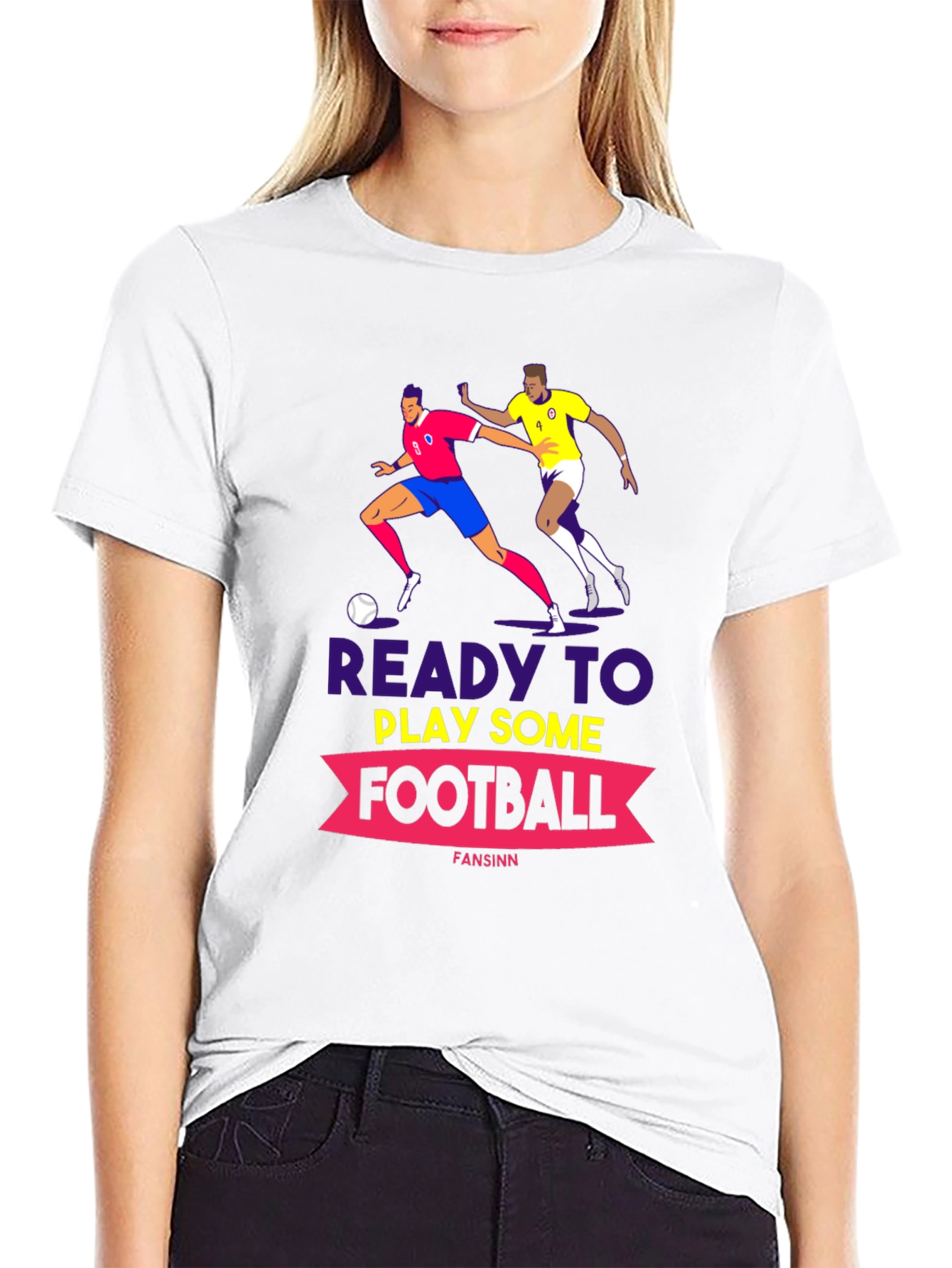 Ready to Play Football Graphic Tee