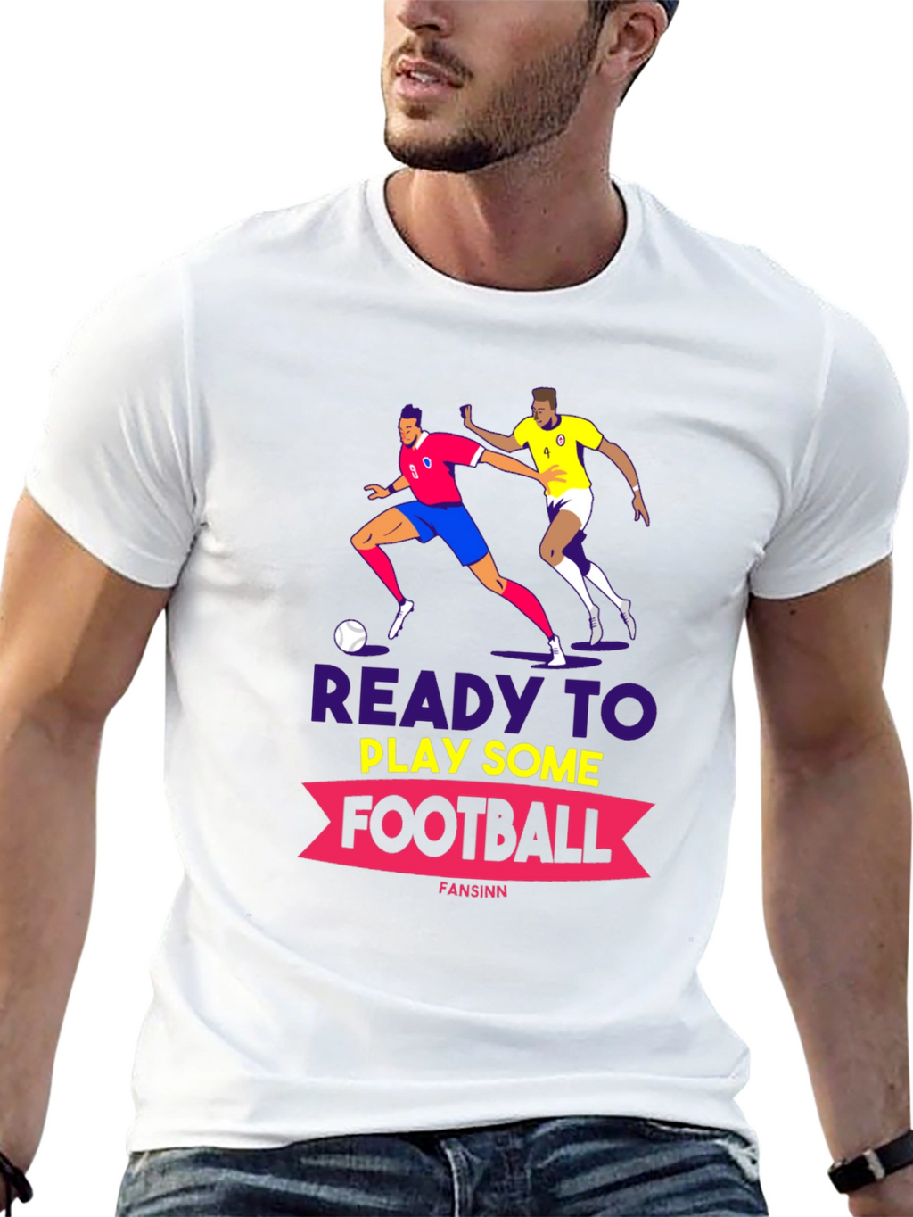 Ready to Play Football Graphic Tee
