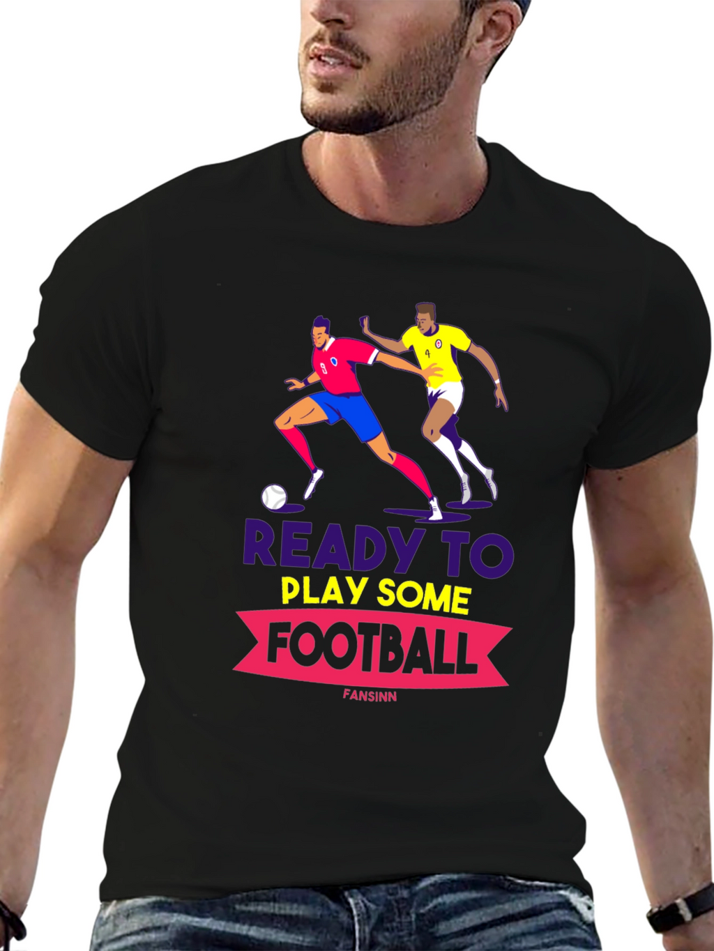 Ready to Play Football Graphic Tee