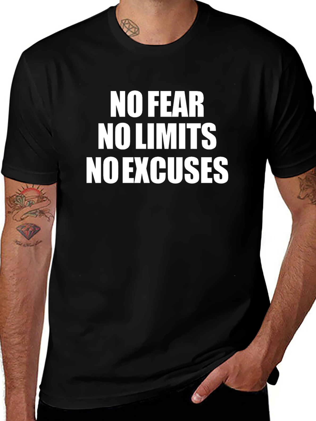 Motivational T-Shirt: No Fear No Limits