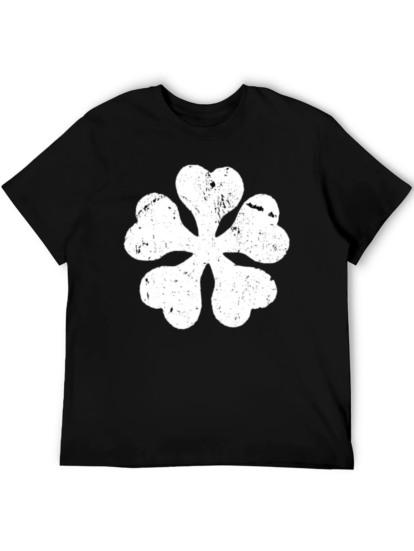 Black Clover Anime T-Shirt Distressed White Logo