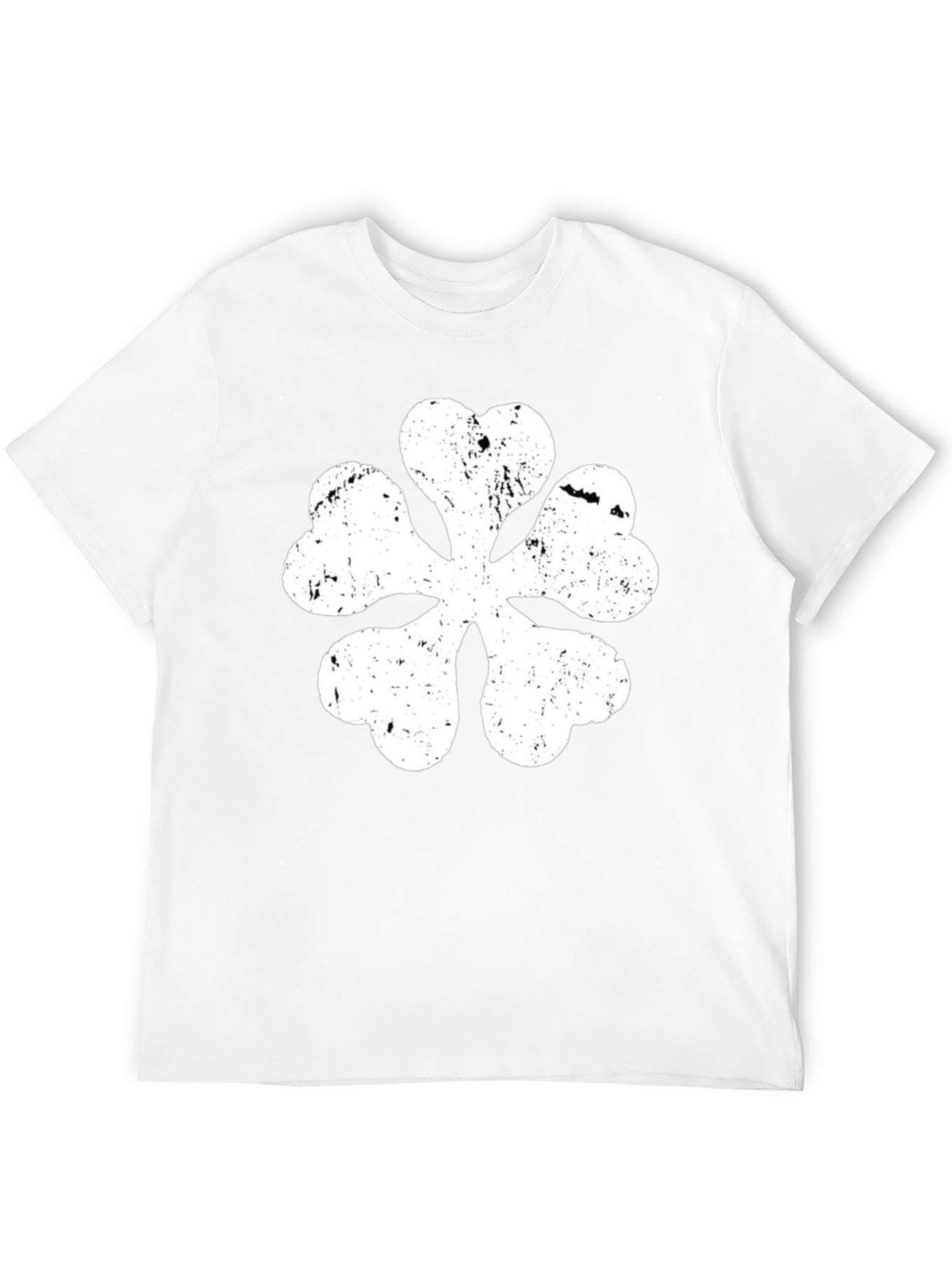 Black Clover Anime T-Shirt Distressed White Logo