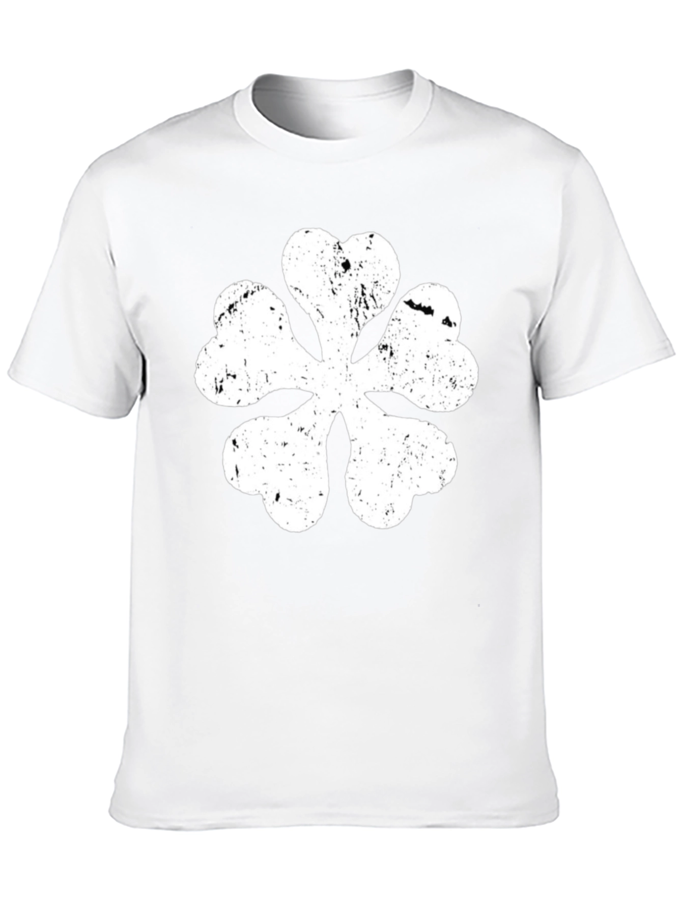 Black Clover Anime T-Shirt Distressed White Logo