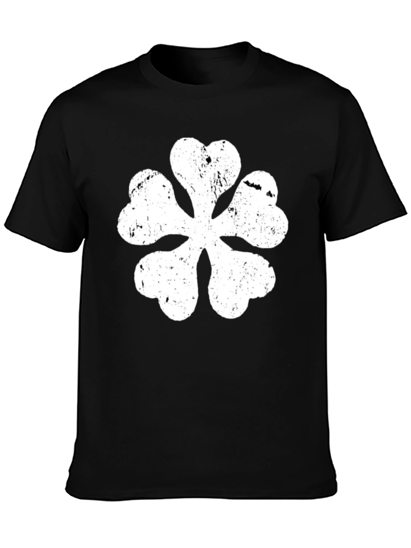 Black Clover Anime T-Shirt Distressed White Logo