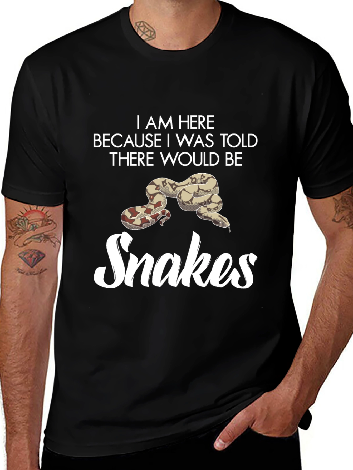 I Am Here for Snakes T-Shirt