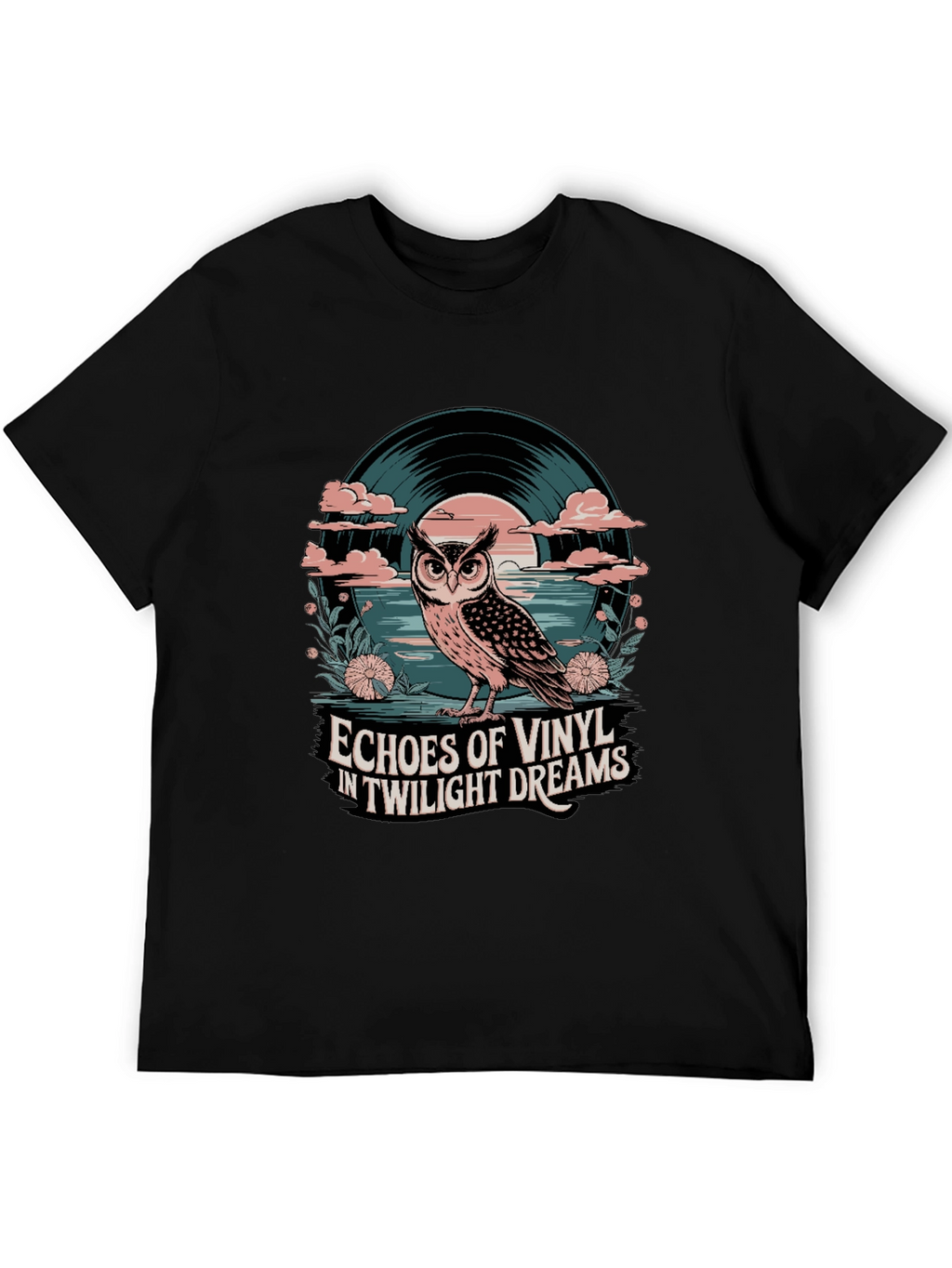 Twilight Vinyl Dreams Owl Graphic Tee