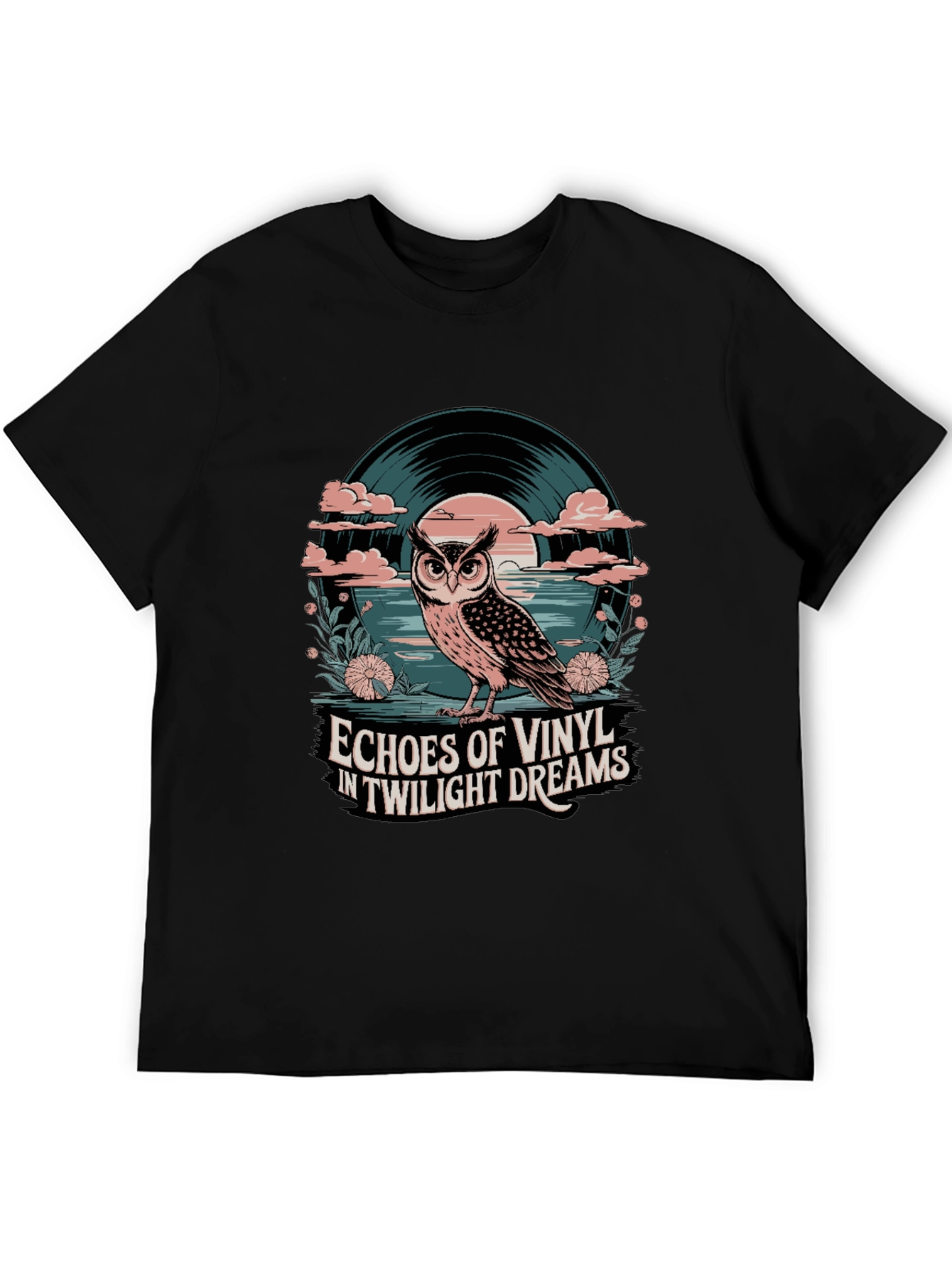 Twilight Vinyl Dreams Owl Graphic Tee
