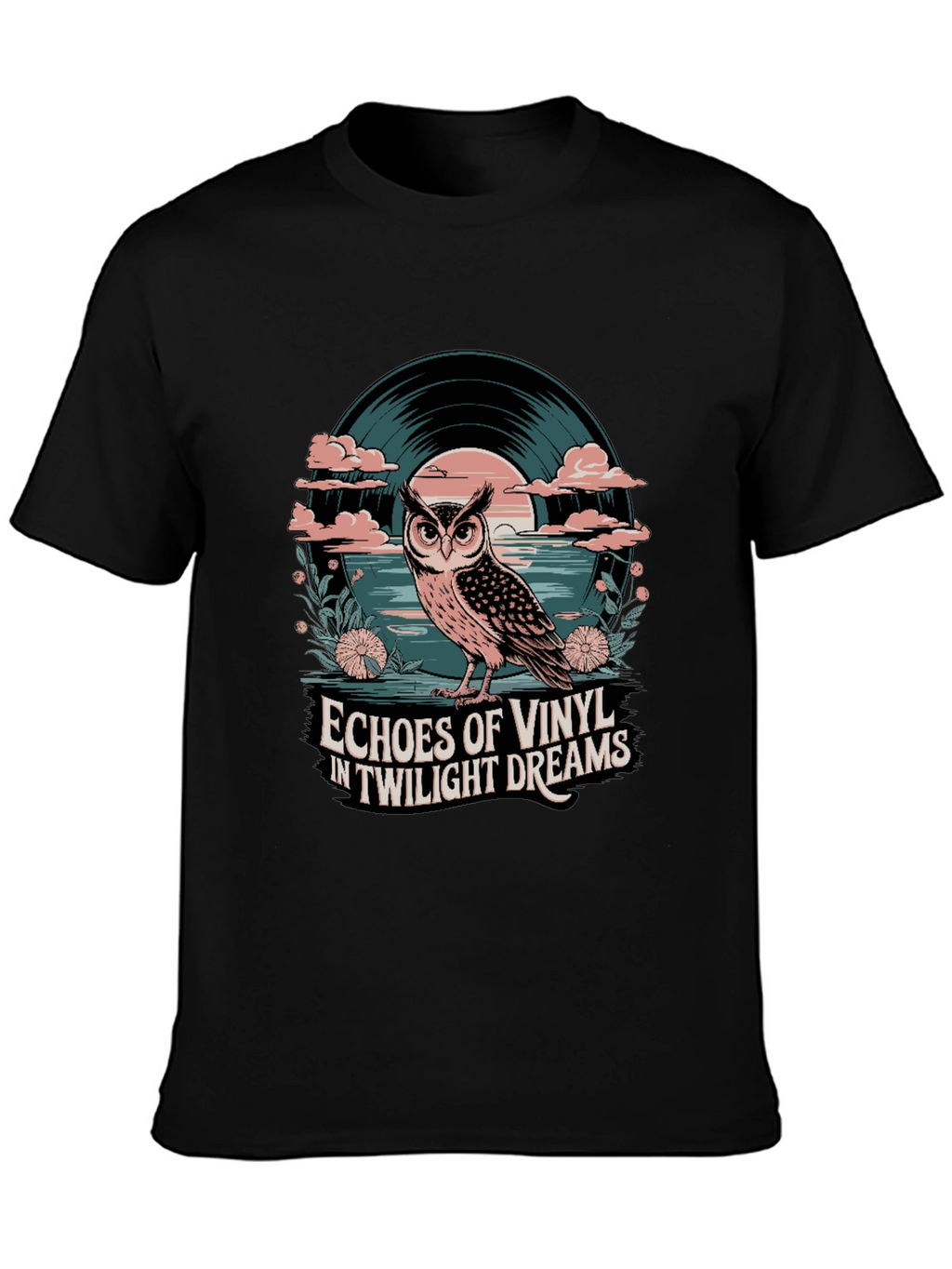 Twilight Vinyl Dreams Owl Graphic Tee