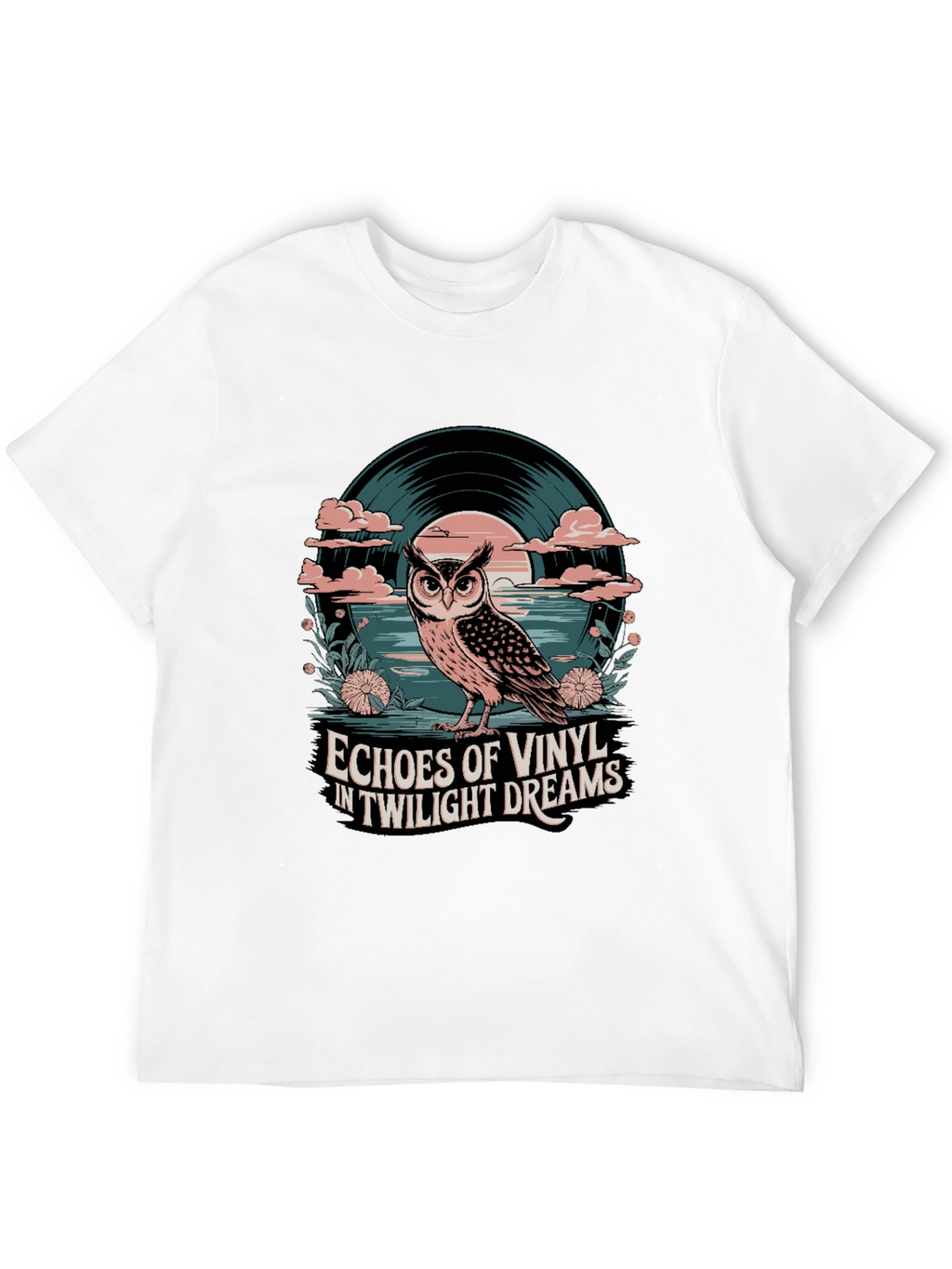 Twilight Vinyl Dreams Owl Graphic Tee