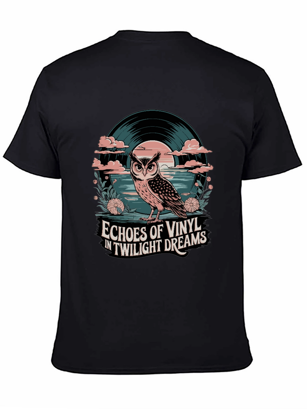 Twilight Vinyl Dreams Owl Graphic Tee