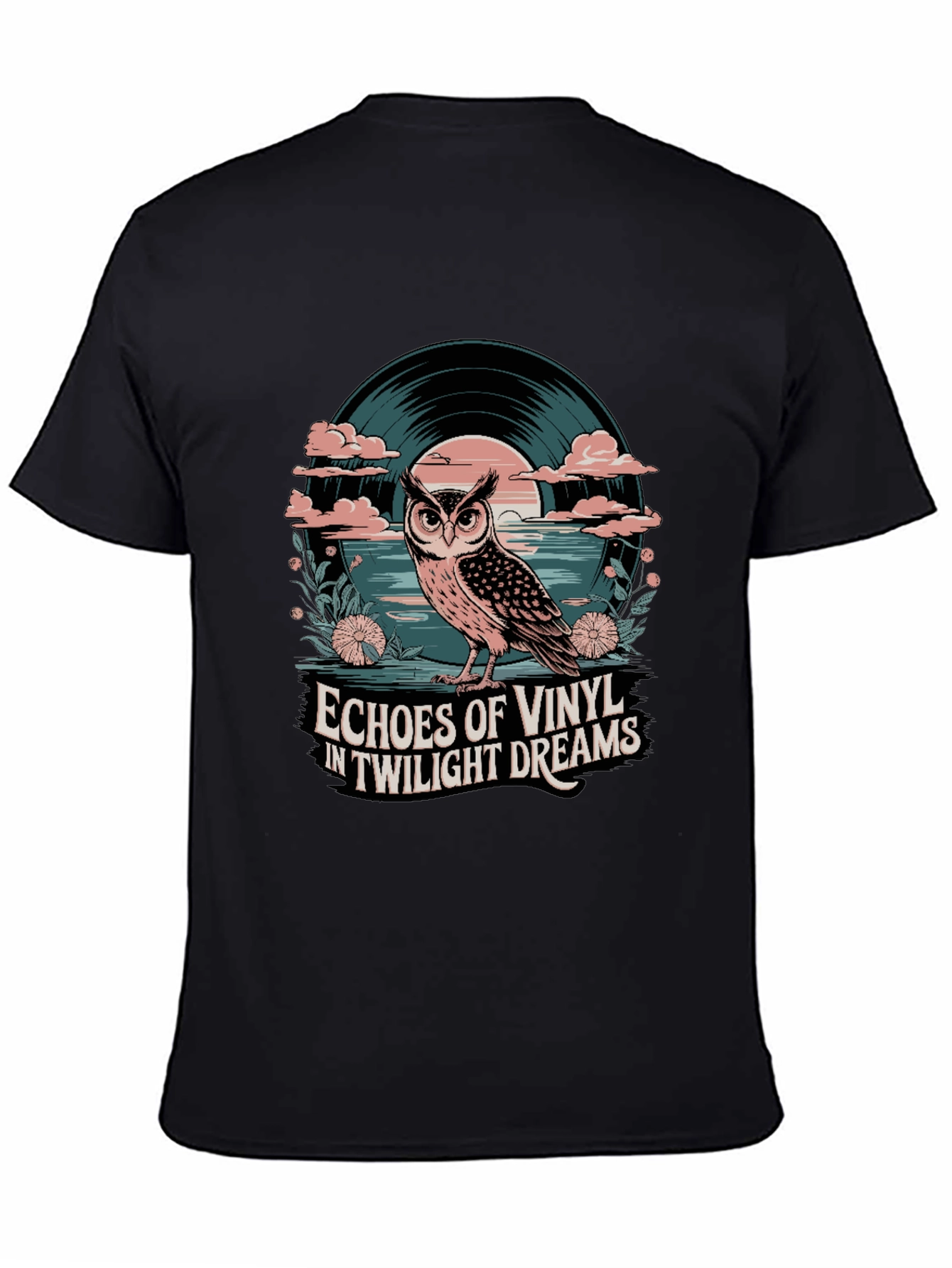 Twilight Vinyl Dreams Owl Graphic Tee