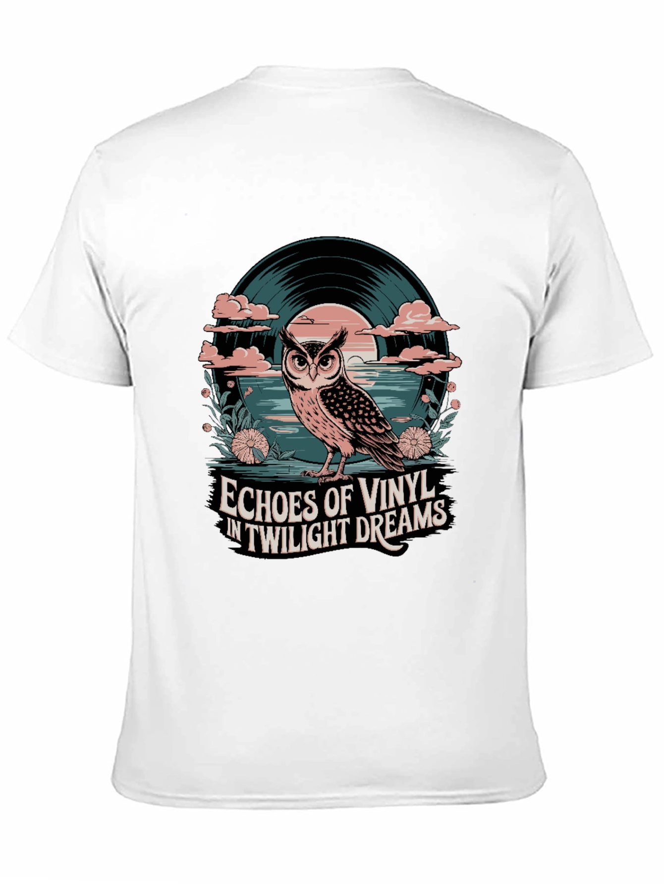Twilight Vinyl Dreams Owl Graphic Tee
