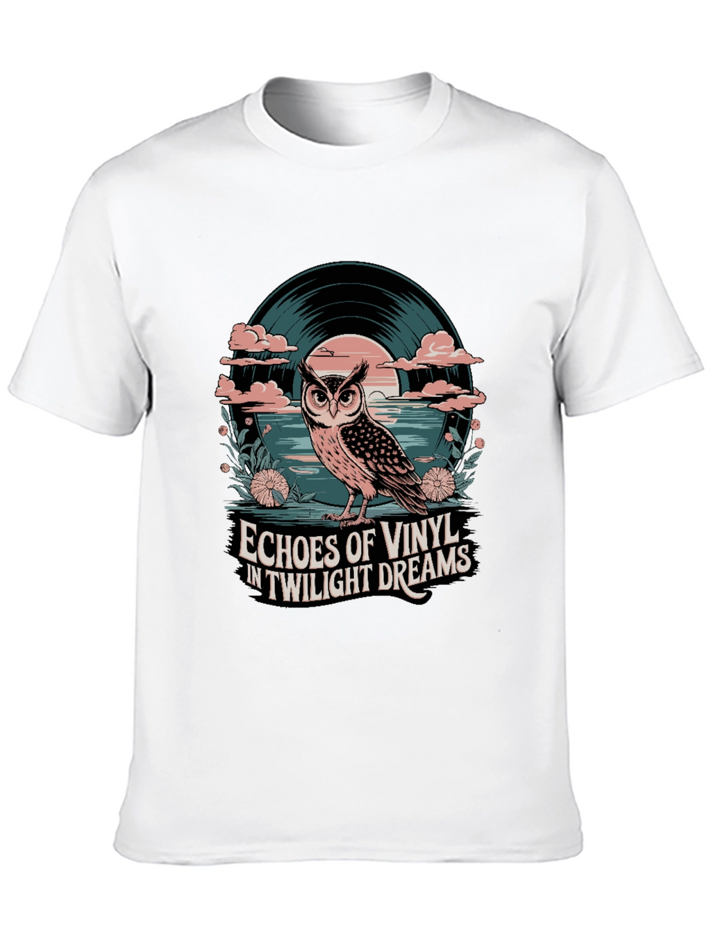 Twilight Vinyl Dreams Owl Graphic Tee