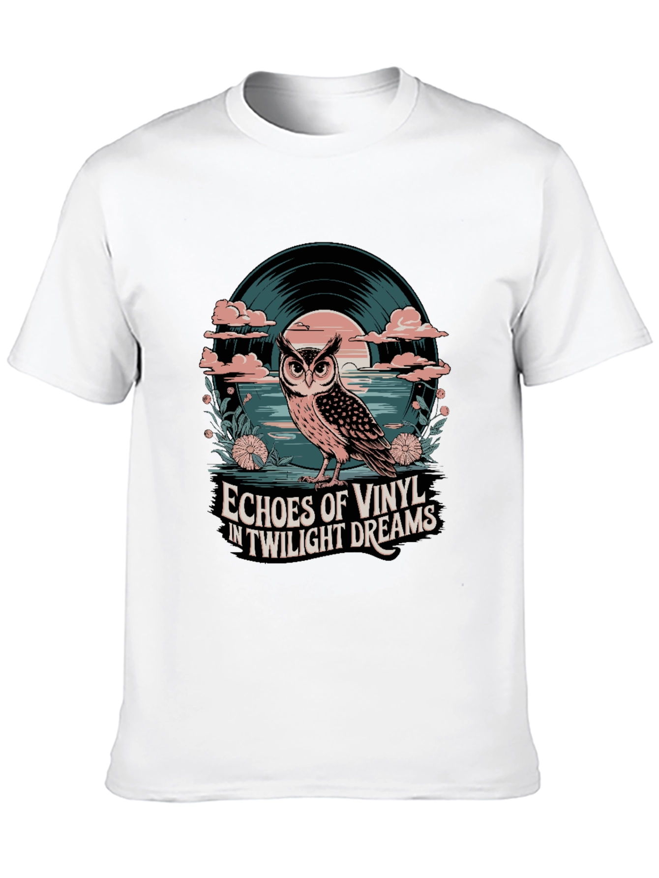 Twilight Vinyl Dreams Owl Graphic Tee